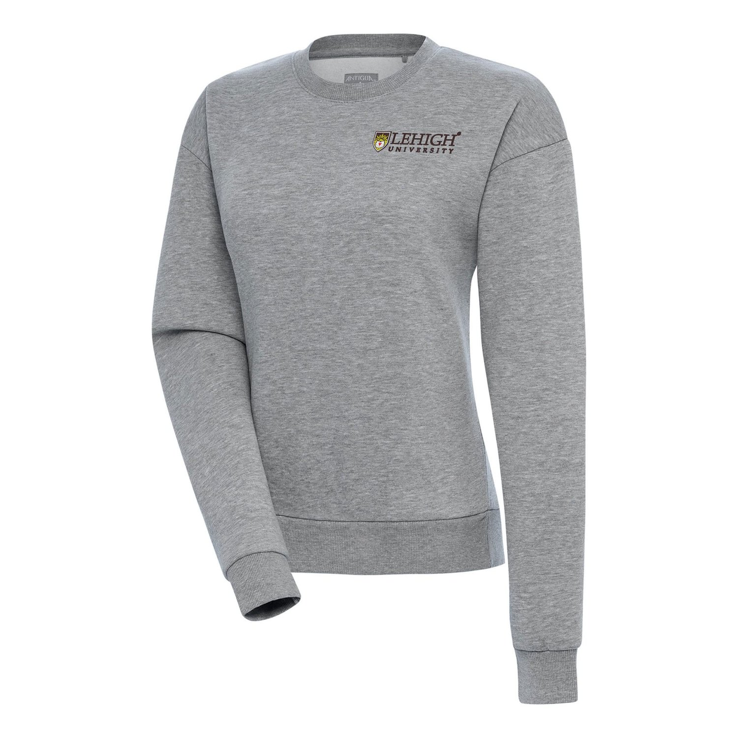 Antigua Lehigh Mountain Hawks Victory Crewneck Pullover Sweatshirt