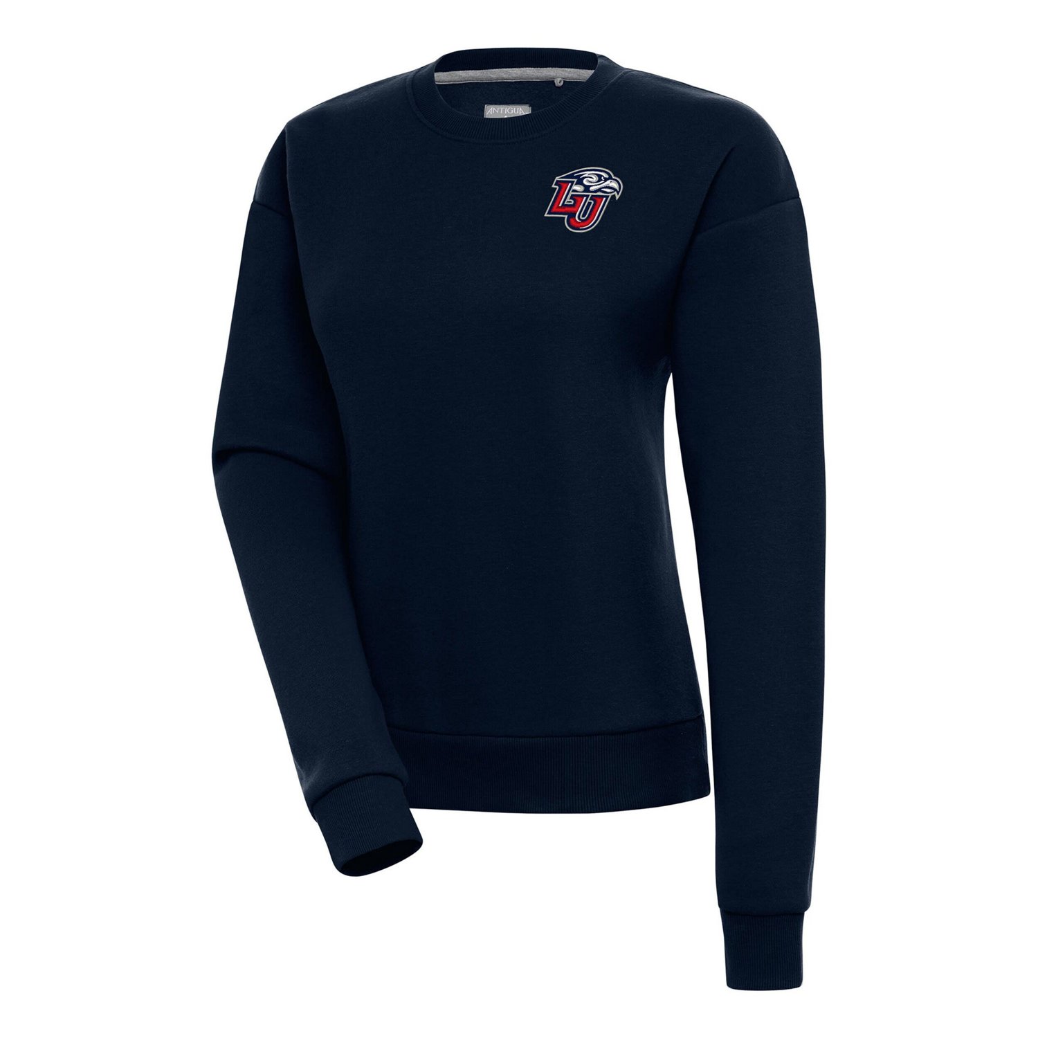 Antigua Liberty Flames Victory Crewneck Pullover Sweatshirt