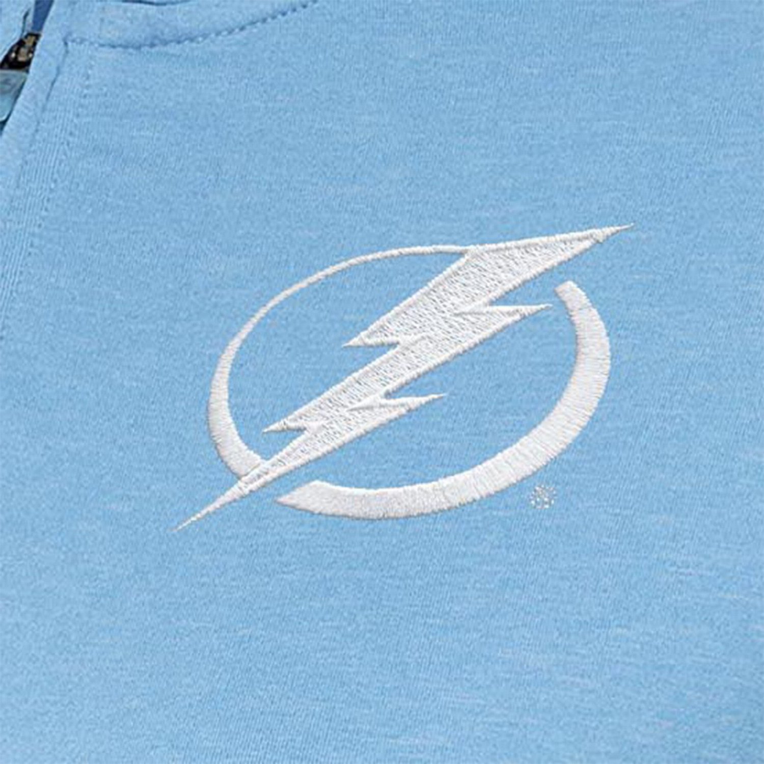 Antigua Light Tampa Bay Lightning White Logo Mentor Quarter-Zip Jacket - view number 2