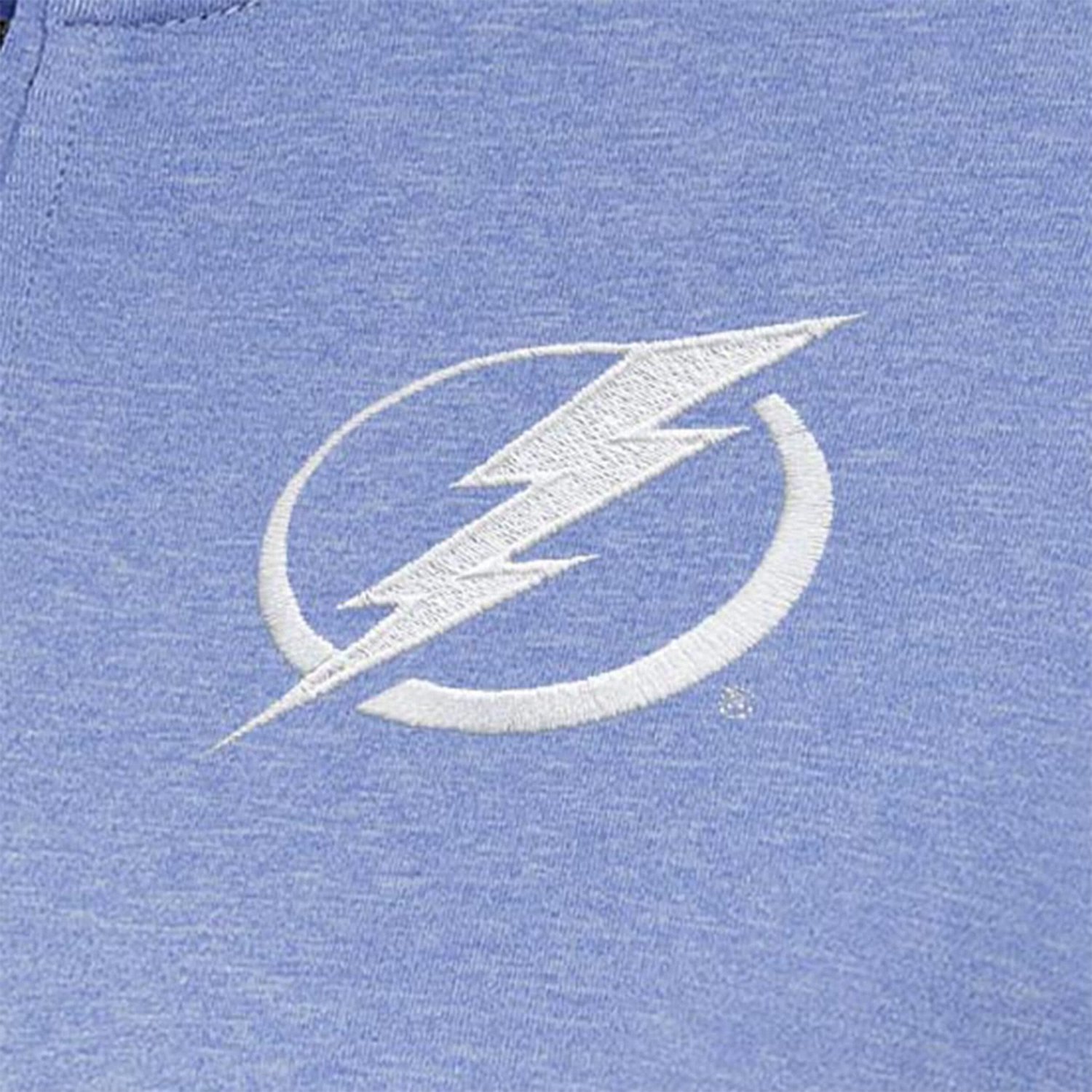 Antigua Light Tampa Bay Lightning White Logo Mentor Quarter-Zip Jacket - view number 2