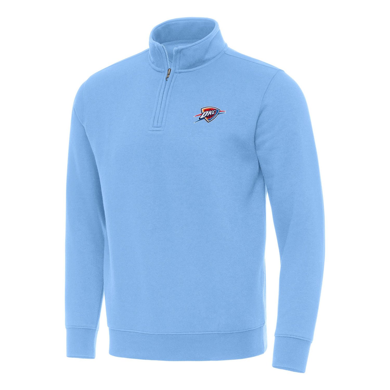 Antigua Men’s Oklahoma City Thunder Victory 1/4-Zip Mock Sweatshirt - view number 1