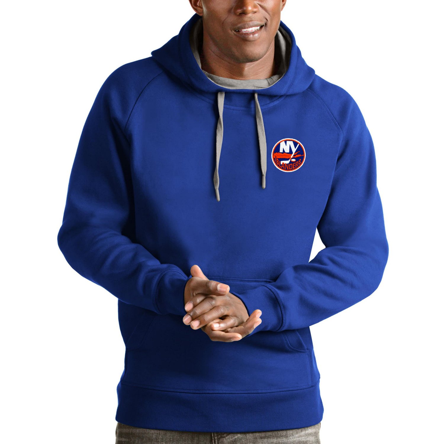 Antigua New York Islanders Team Victory Pullover Hoodie                                                                          - view number 1