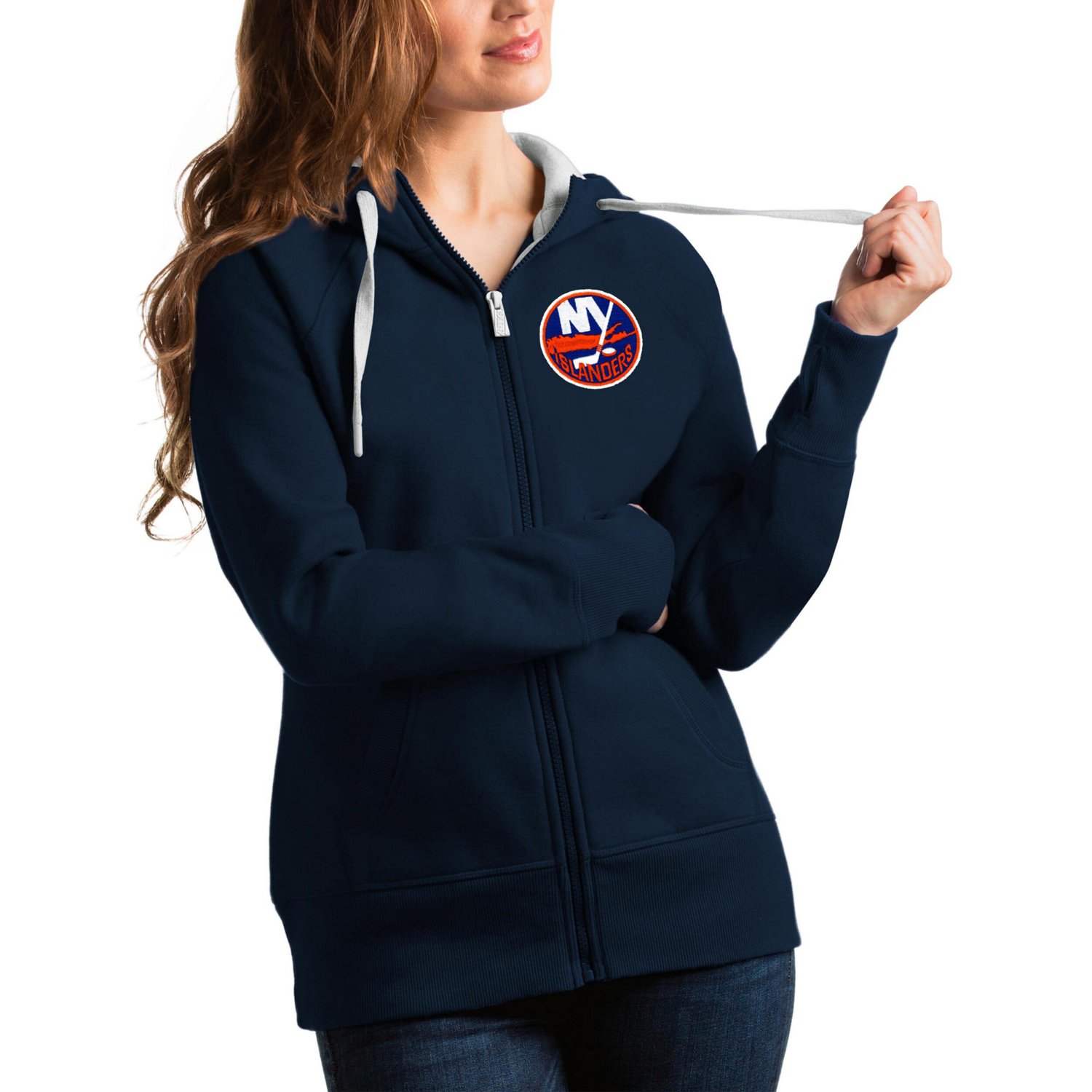 Antigua New York Islanders Victory Full-Zip Hoodie                                                                               - view number 1