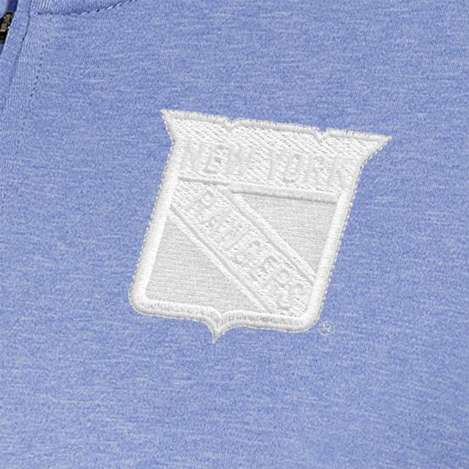 Antigua New York Rangers White Logo Mentor Quarter-Zip Jacket - view number 2