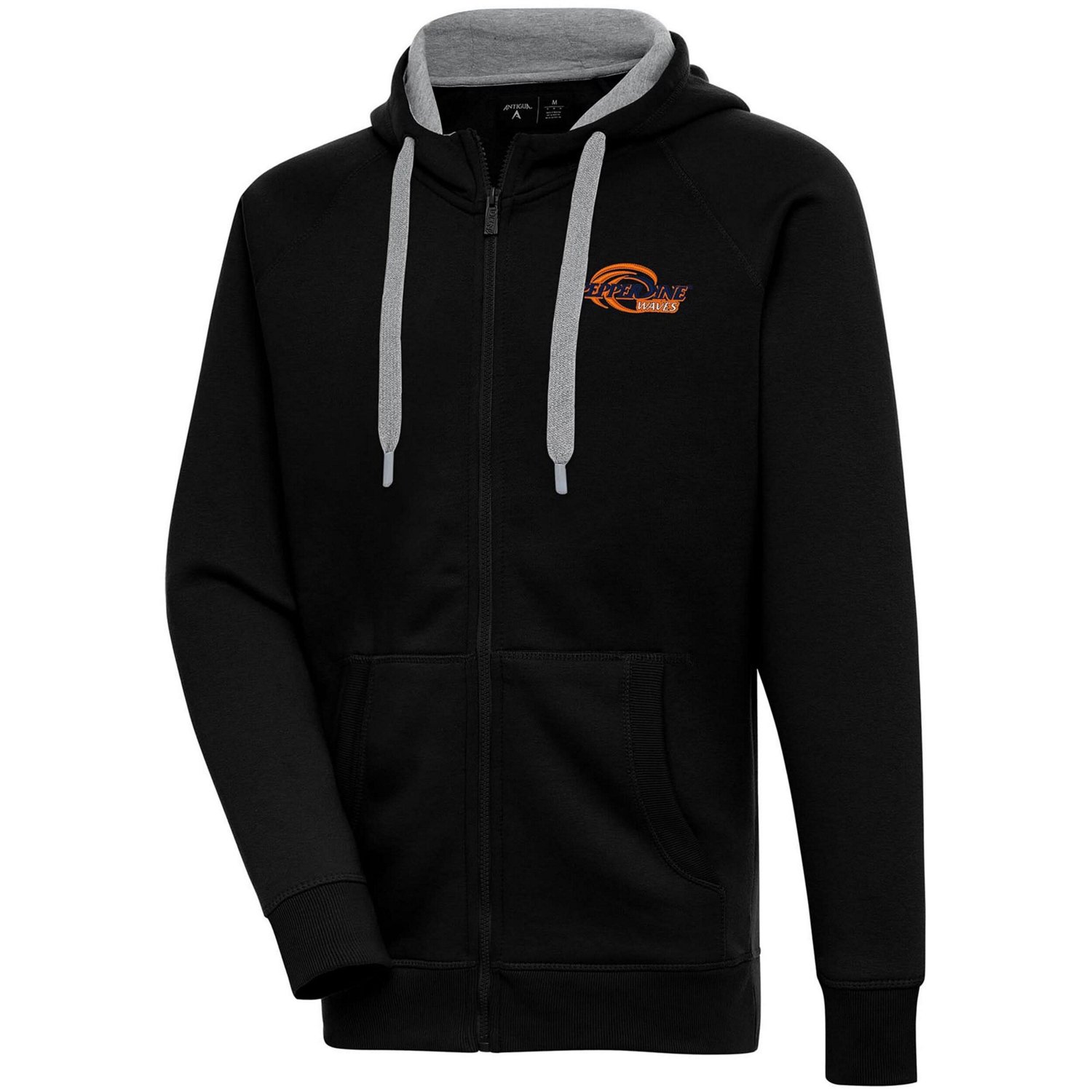 Antigua Pepperdine Waves Victory Raglan Full-Zip Hoodie - view number 1