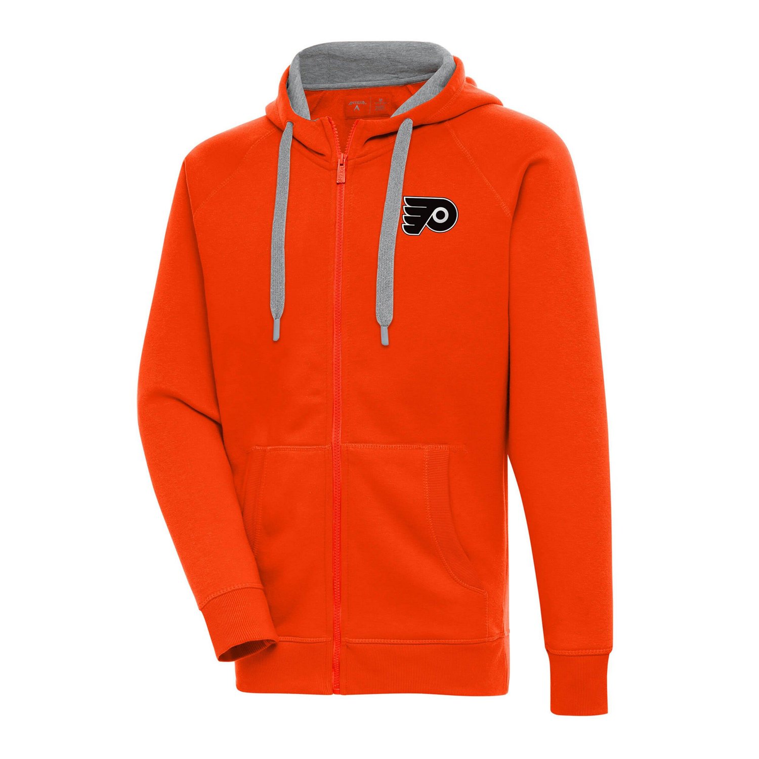 Antigua Philadelphia Flyers Logo Victory Full-Zip Hoodie