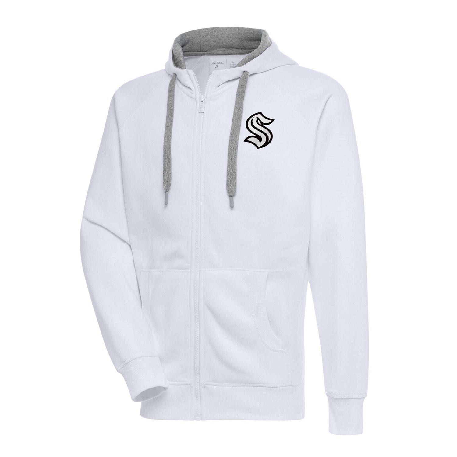 Antigua Seattle Kraken Metallic Logo Victory Full-Zip Hoodie                                                                     - view number 1