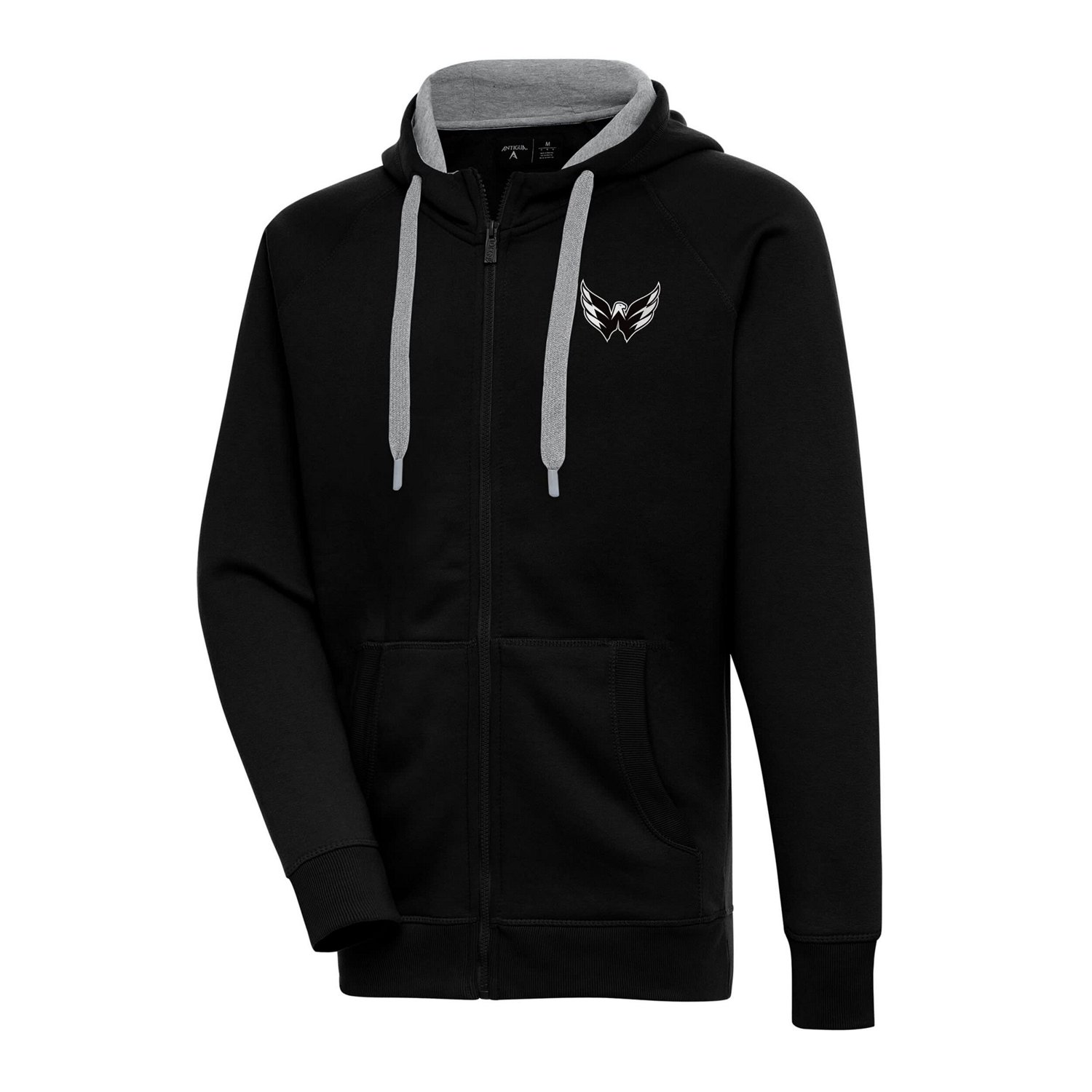 Antigua Washington Capitals Logo Victory Full-Zip Hoodie                                                                         - view number 1
