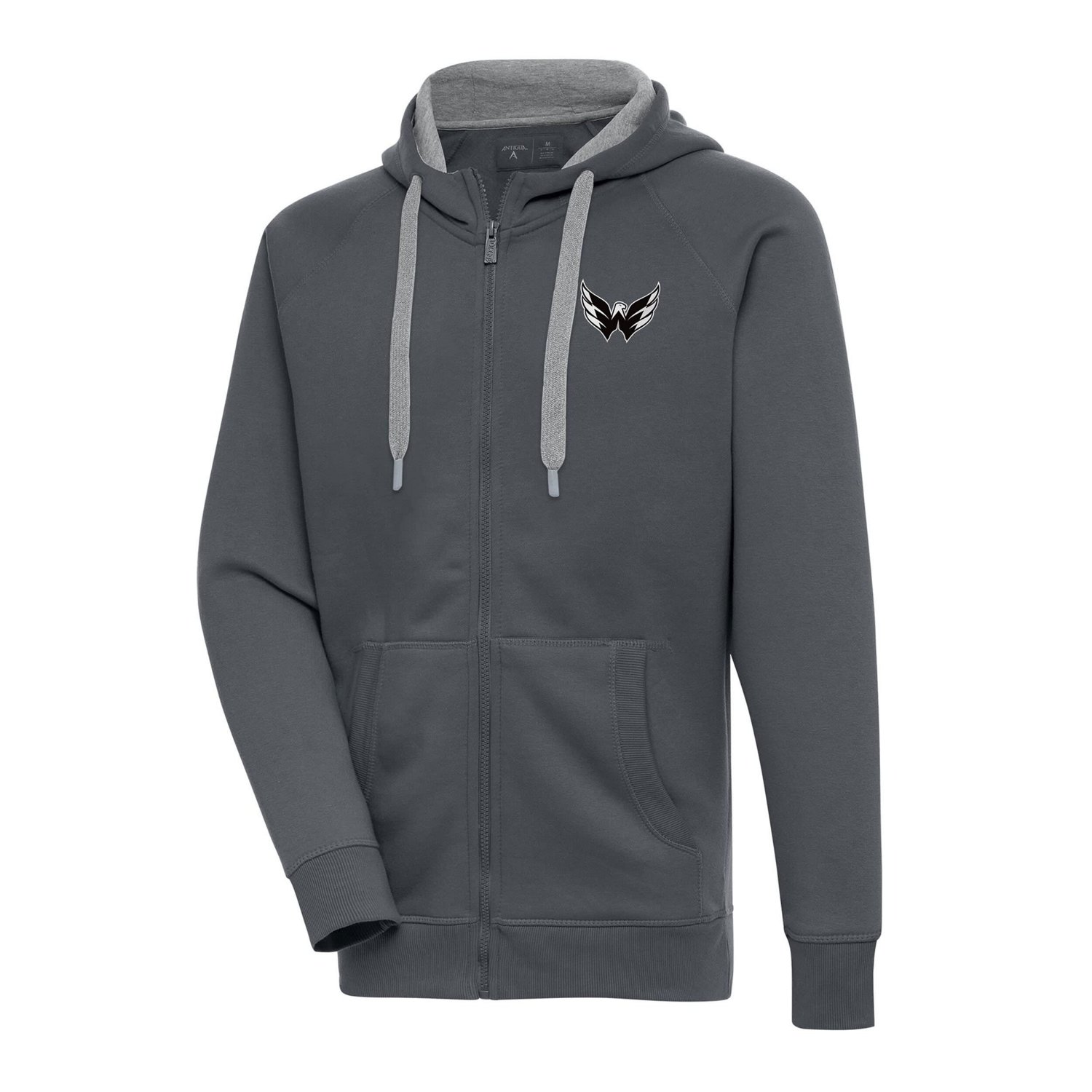 Antigua Washington Capitals Logo Victory Full-Zip Hoodie