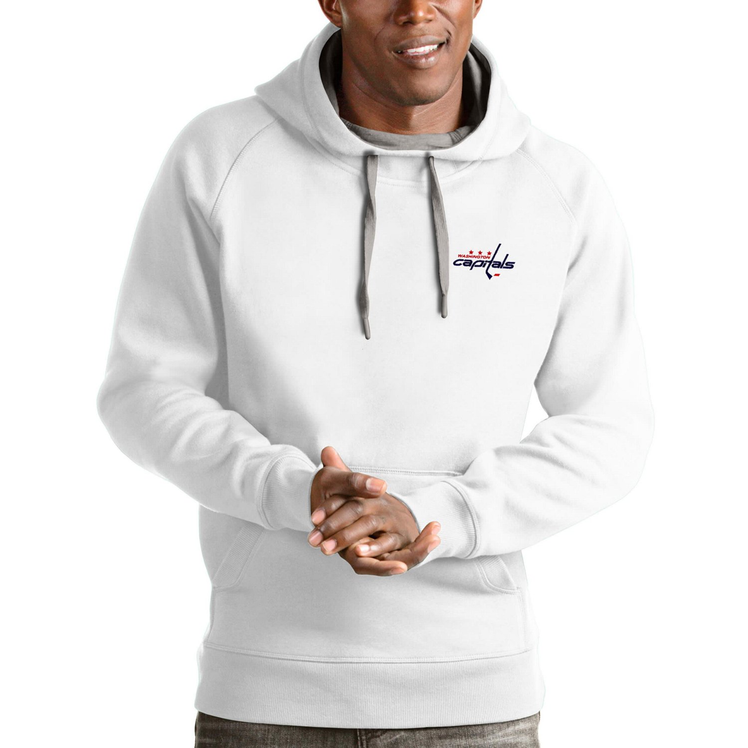 Antigua Washington Capitals Victory Pullover Hoodie
