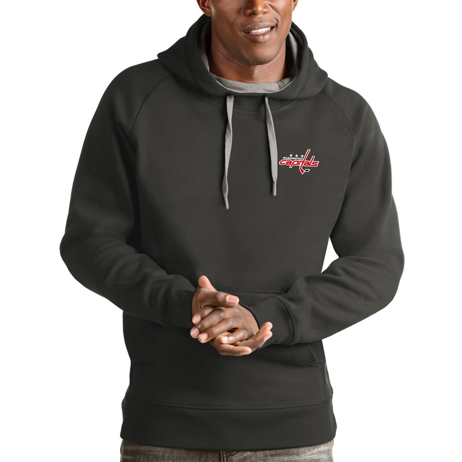 Antigua Washington Capitals Victory Pullover Hoodie