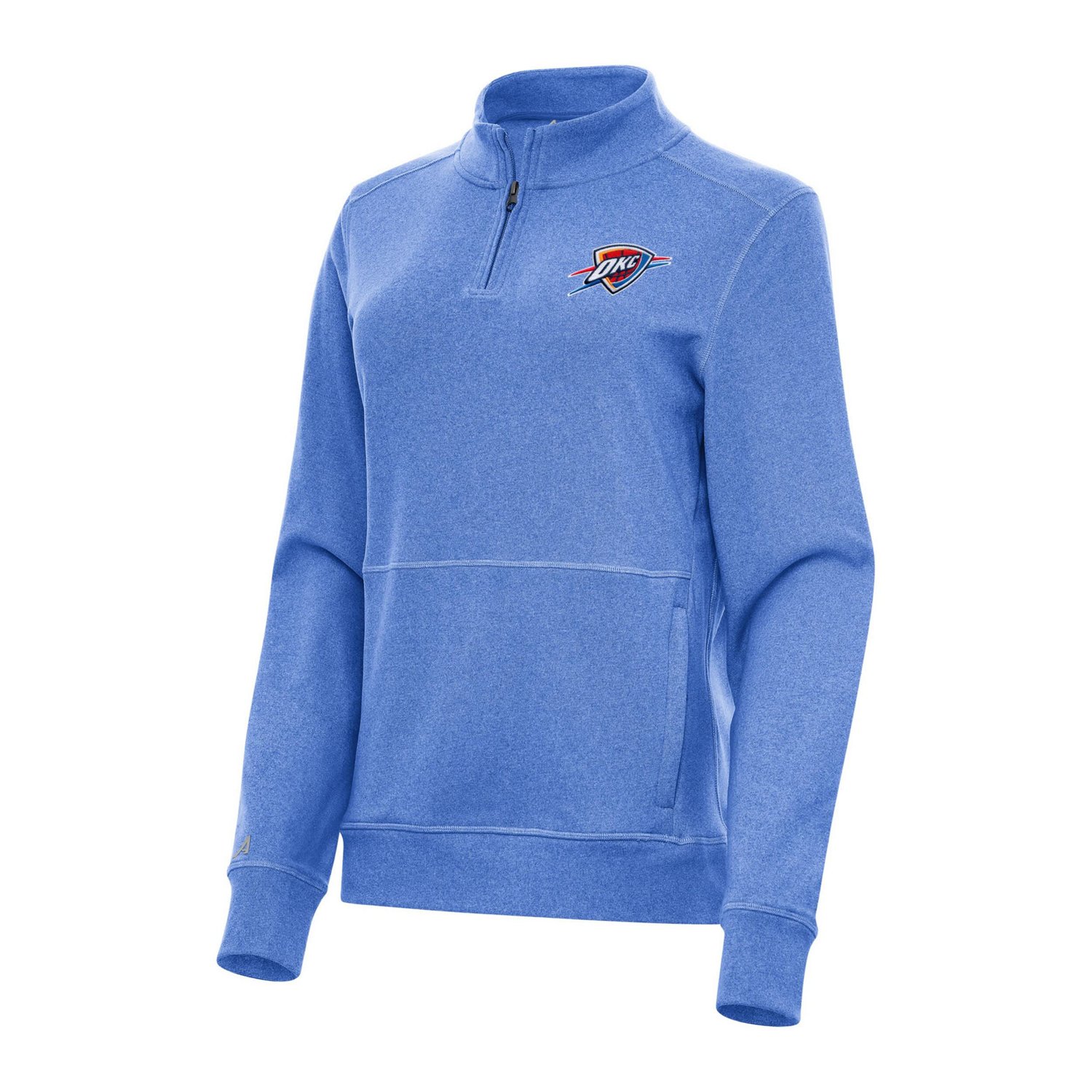Antigua Women's Oklahoma City Thunder Crush Quarter-Zip Fleece Sweatshirt - view number 1
