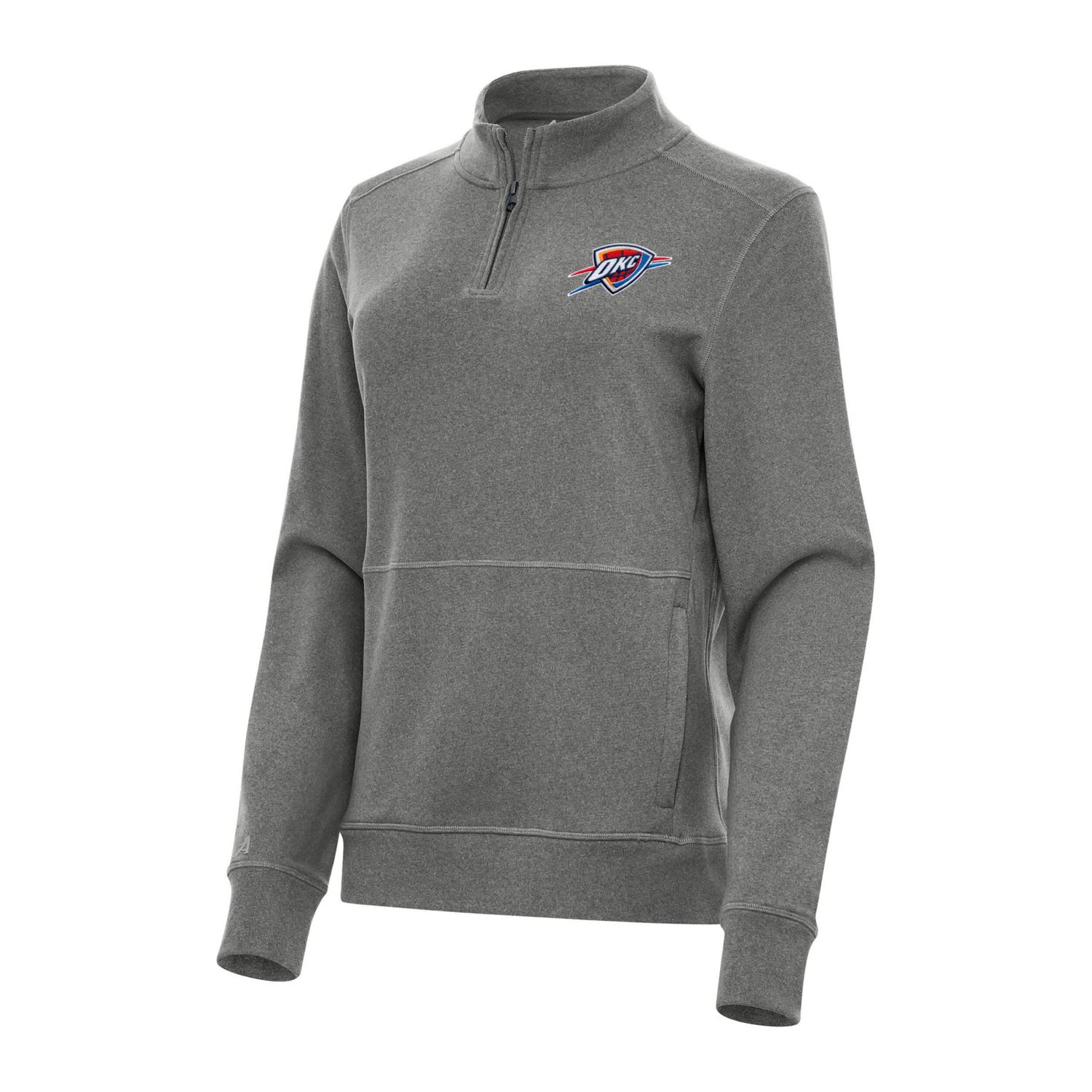 Antigua Women's Oklahoma City Thunder Crush Quarter-Zip Fleece Sweatshirt