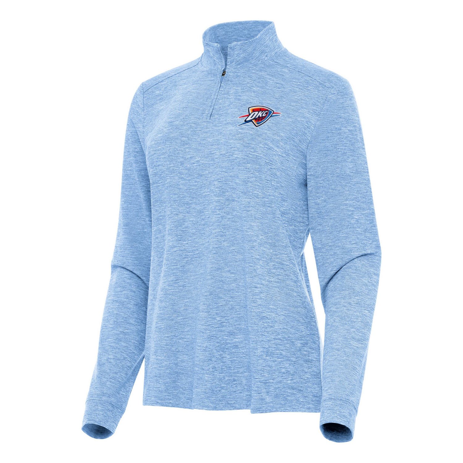 Antigua Women’s Oklahoma City Thunder Mentor Mock Long Sleeve 1/4-Zip Top