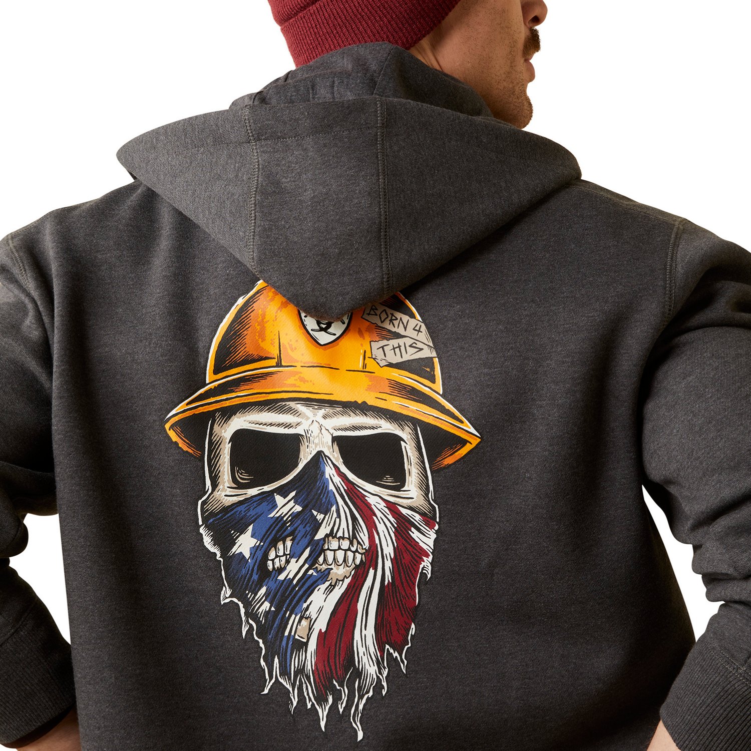 Ariat Men's Rebar Born For This Full Zip Hoodie - view number 5