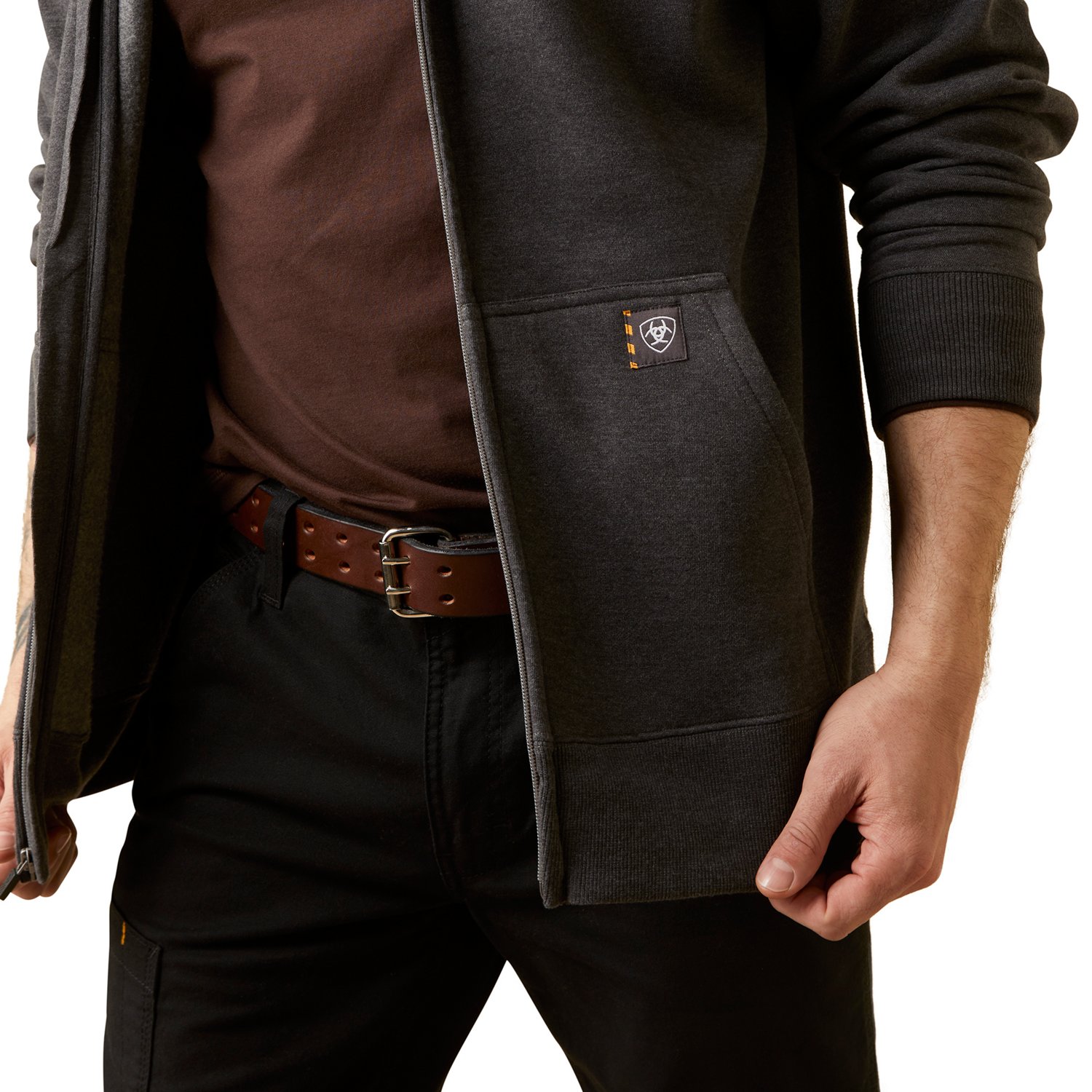Ariat Men's Rebar Born For This Full Zip Hoodie - view number 3