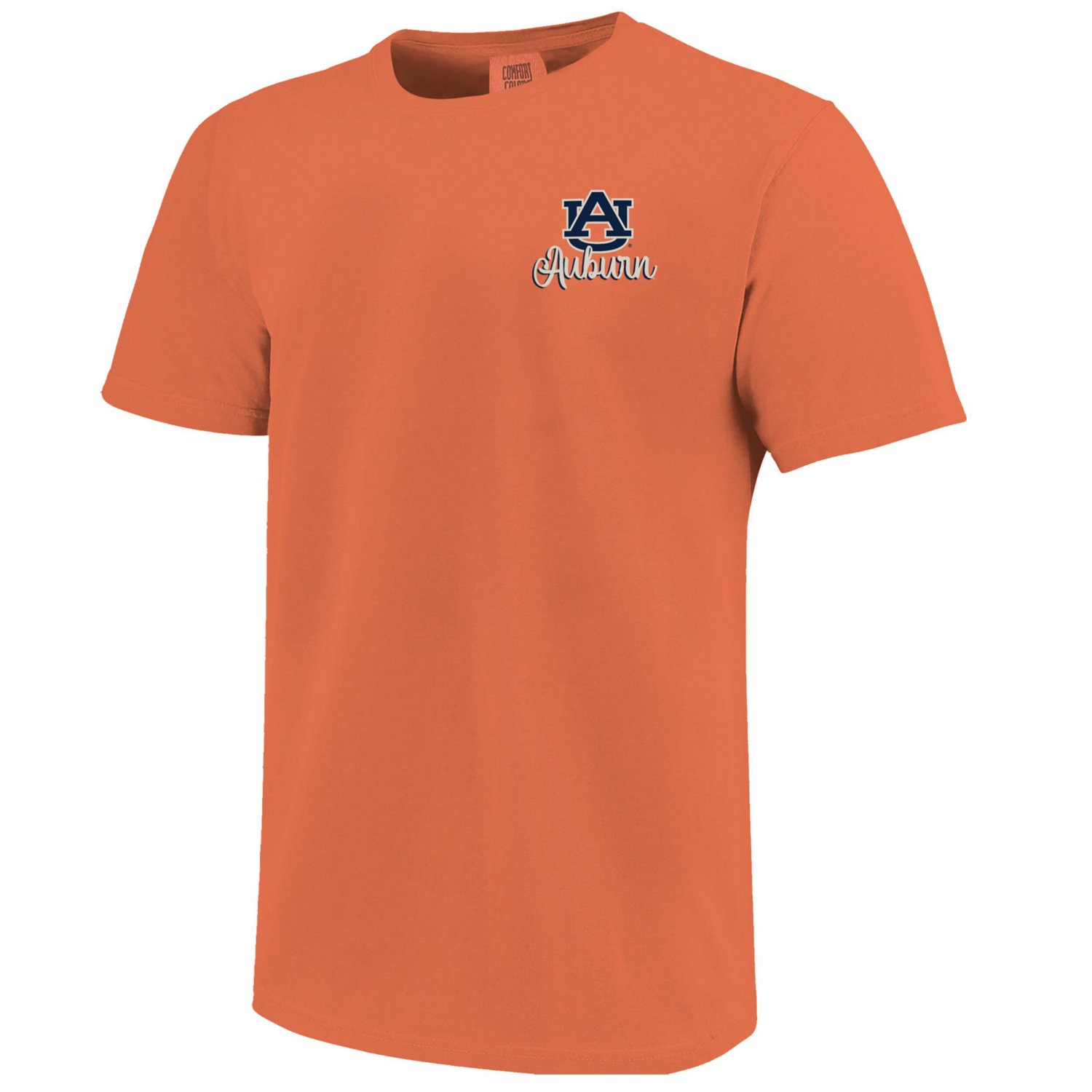Auburn Tigers Comfort Colors Campus Scene Drawing Script T-Shirt - view number 2