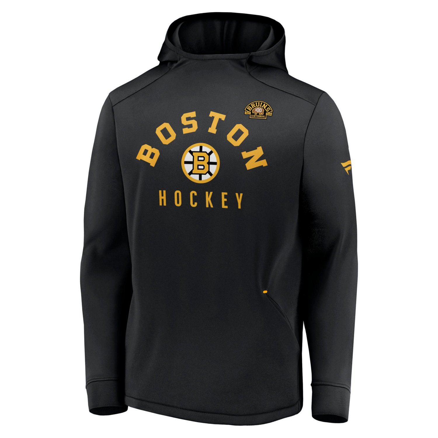 Boston Bruins Centennial Lockup Authentic Pro Pullover Hoodie