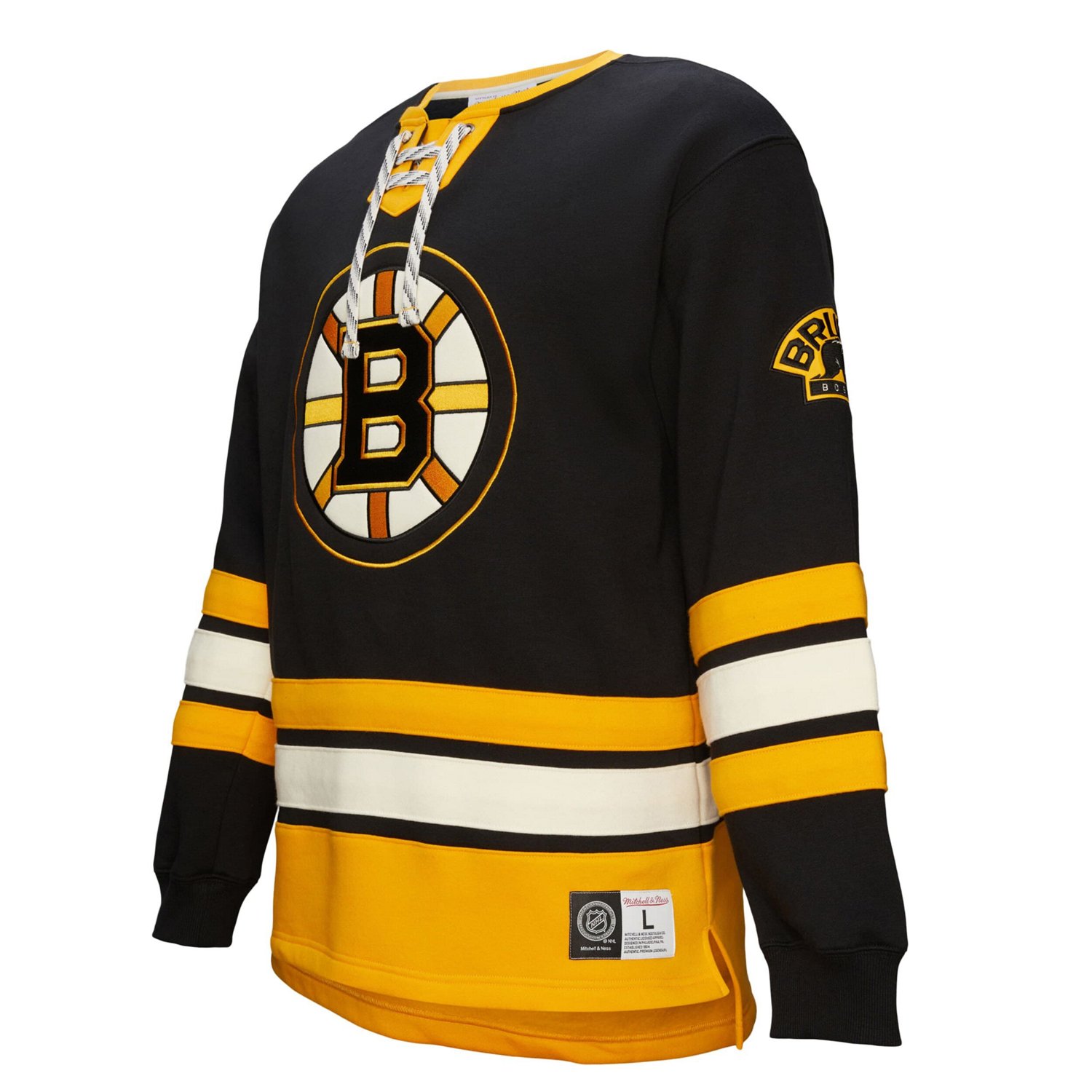 Boston Bruins Heritage Lace-Up Pullover Sweatshirt - view number 2