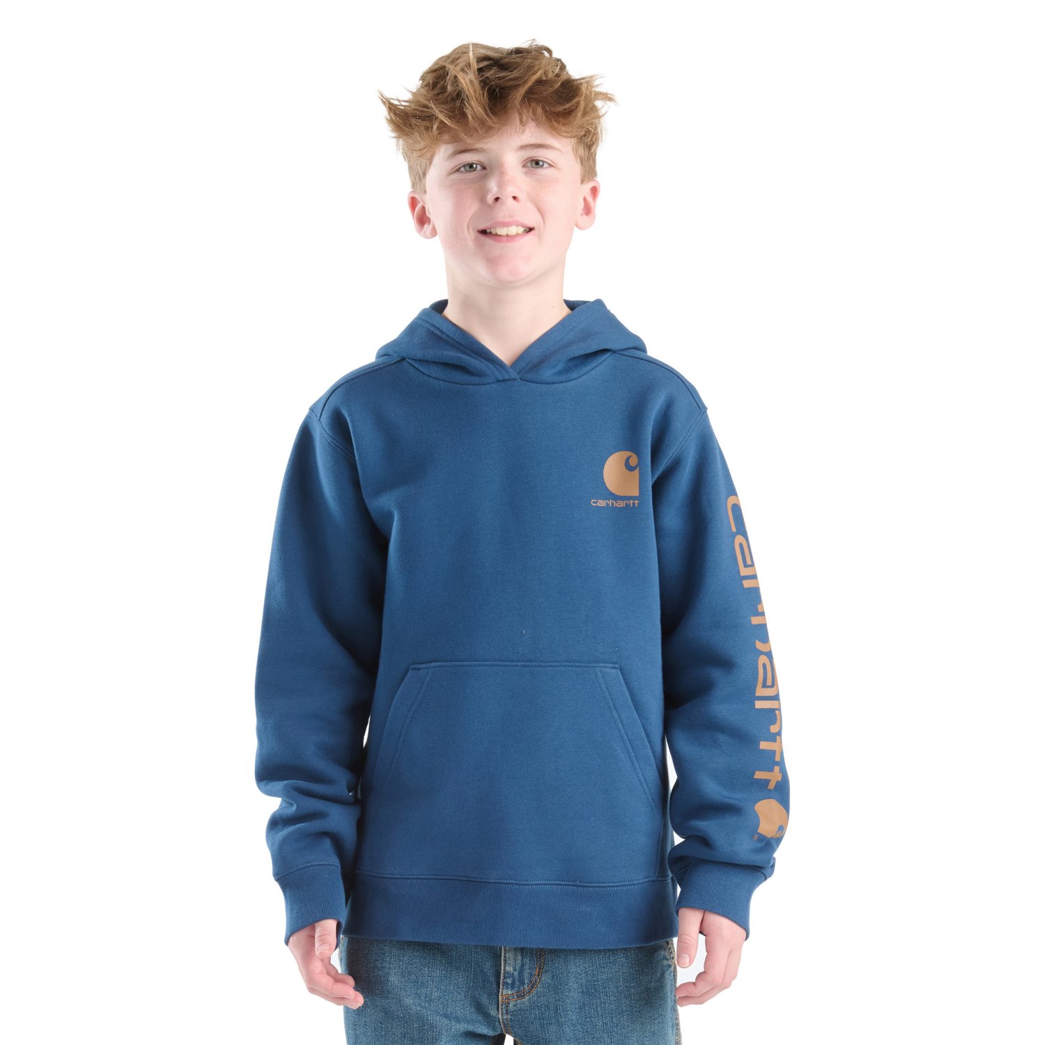 Carhartt Boys' Logo Pullover Hoodie                                                                                              - view number 1