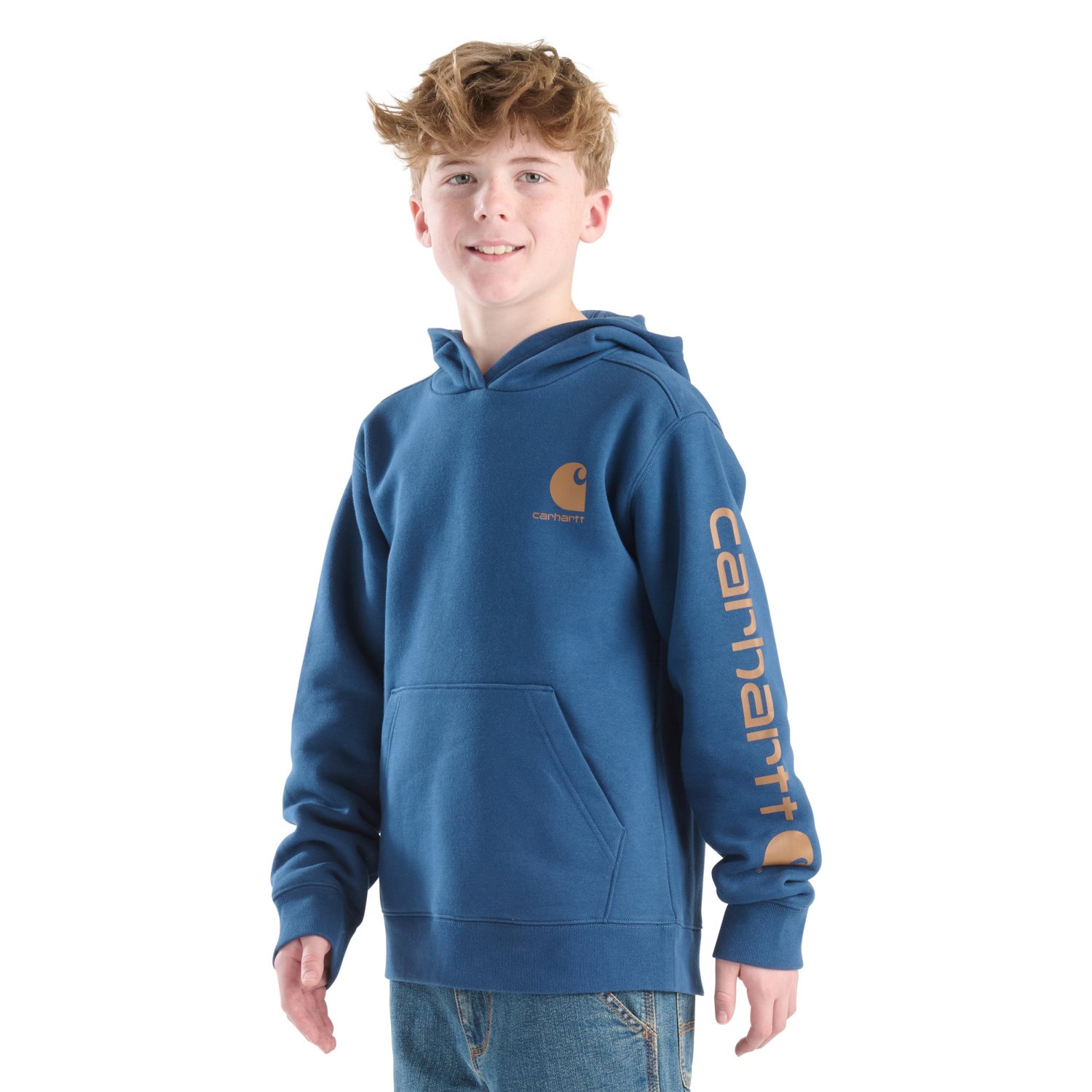 Carhartt Boys' Logo Pullover Hoodie                                                                                              - view number 2