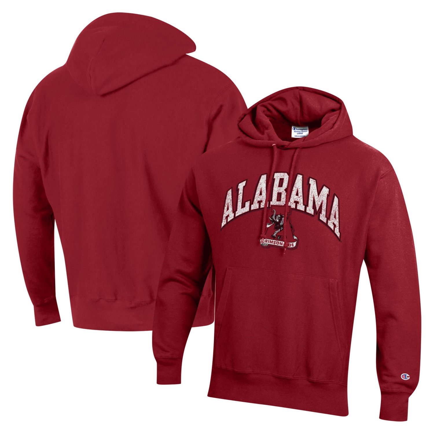 Champion Alabama Tide Vault Late Night Reverse Weave Pullover Hoodie Academy