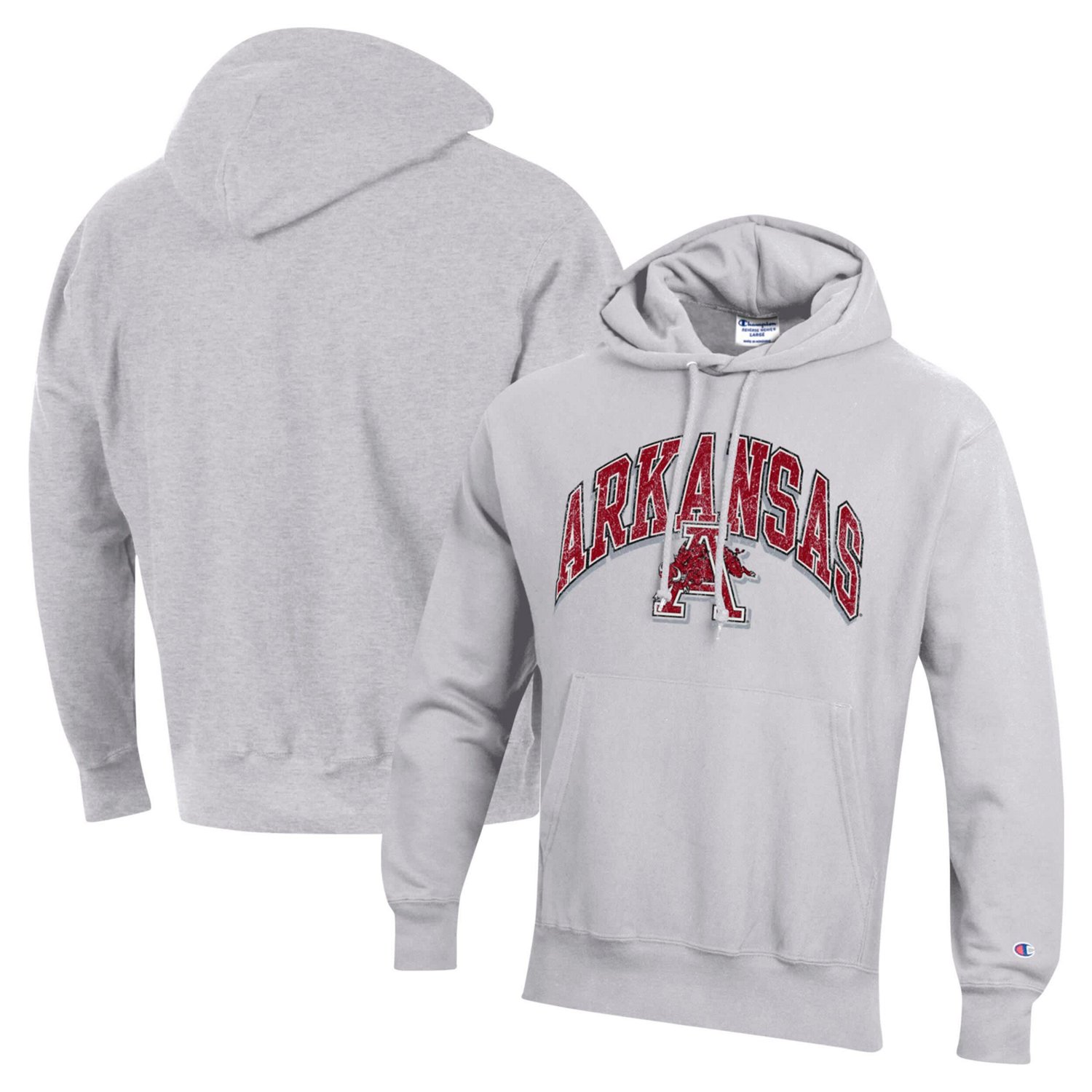 Champion Arkansas Razorbacks Vault Late Night Reverse Weave Pullover Hoodie - view number 1