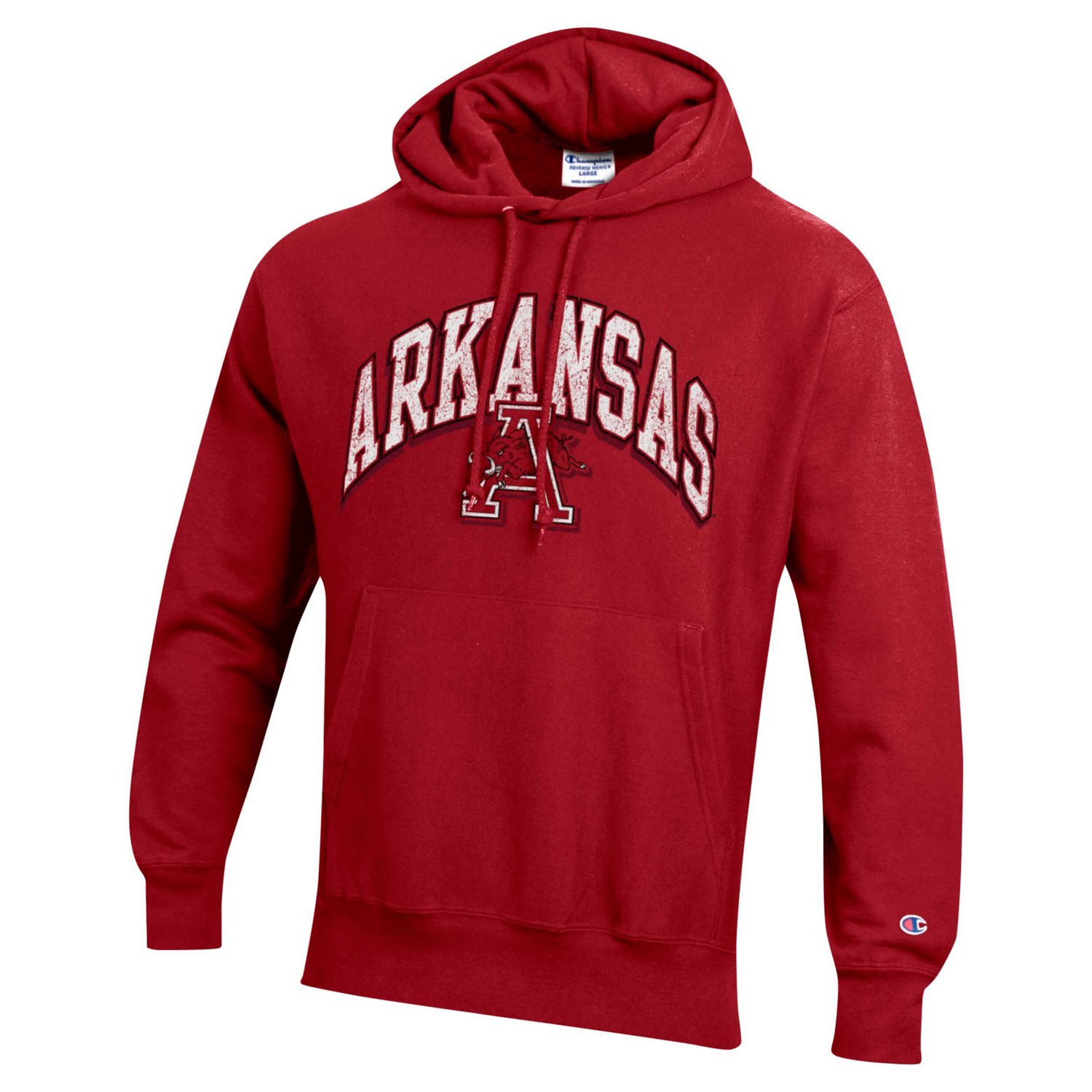 Champion Arkansas Razorbacks Vault Late Night Reverse Weave Pullover Hoodie - view number 2