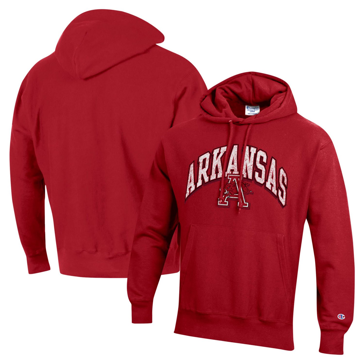 Champion Arkansas Razorbacks Vault Late Night Reverse Weave Pullover Hoodie - view number 1