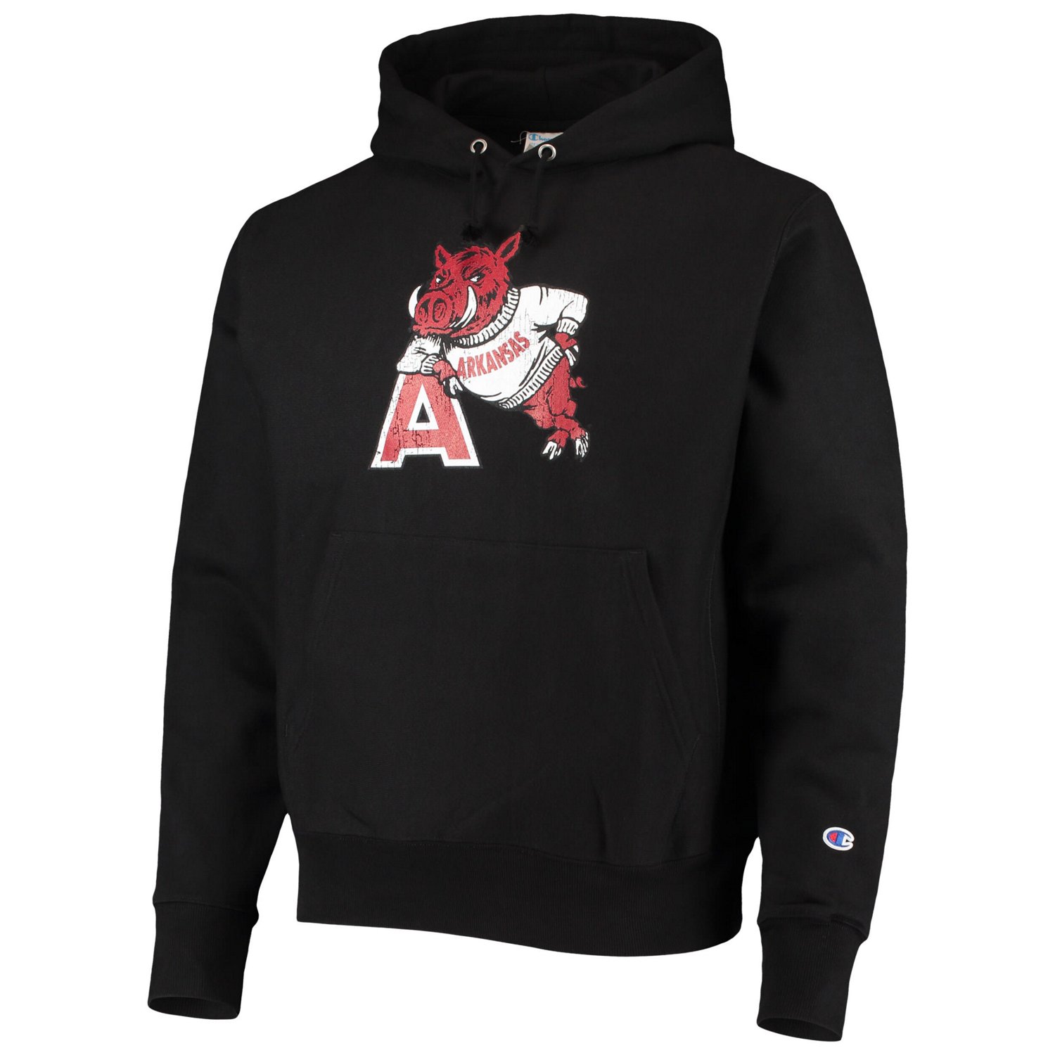 Champion Arkansas Razorbacks Vault Logo Reverse Weave Pullover Hoodie - view number 2