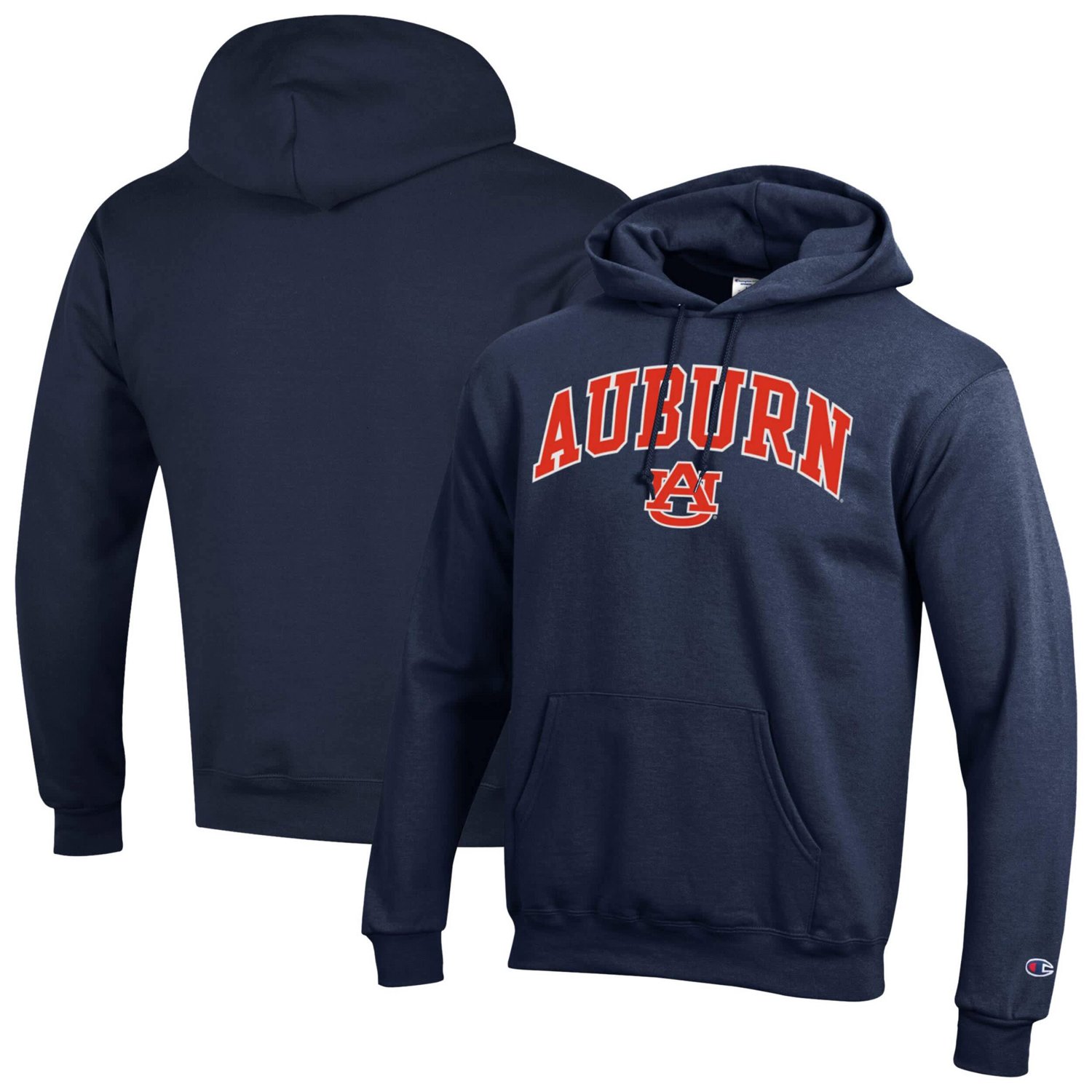 Champion Auburn Tigers Arched Logo Fleece Pullover Hoodie - view number 1