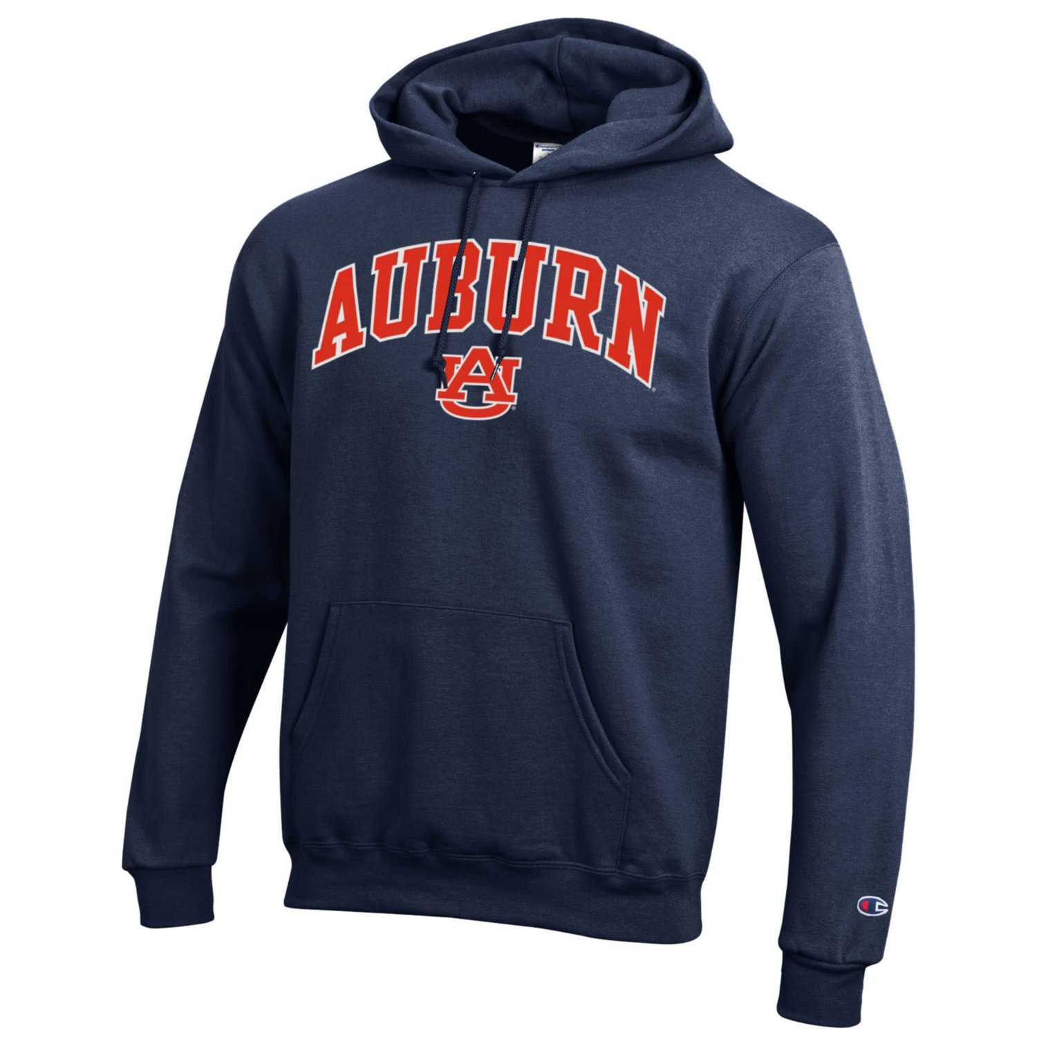 Champion Auburn Tigers Arched Logo Fleece Pullover Hoodie - view number 2