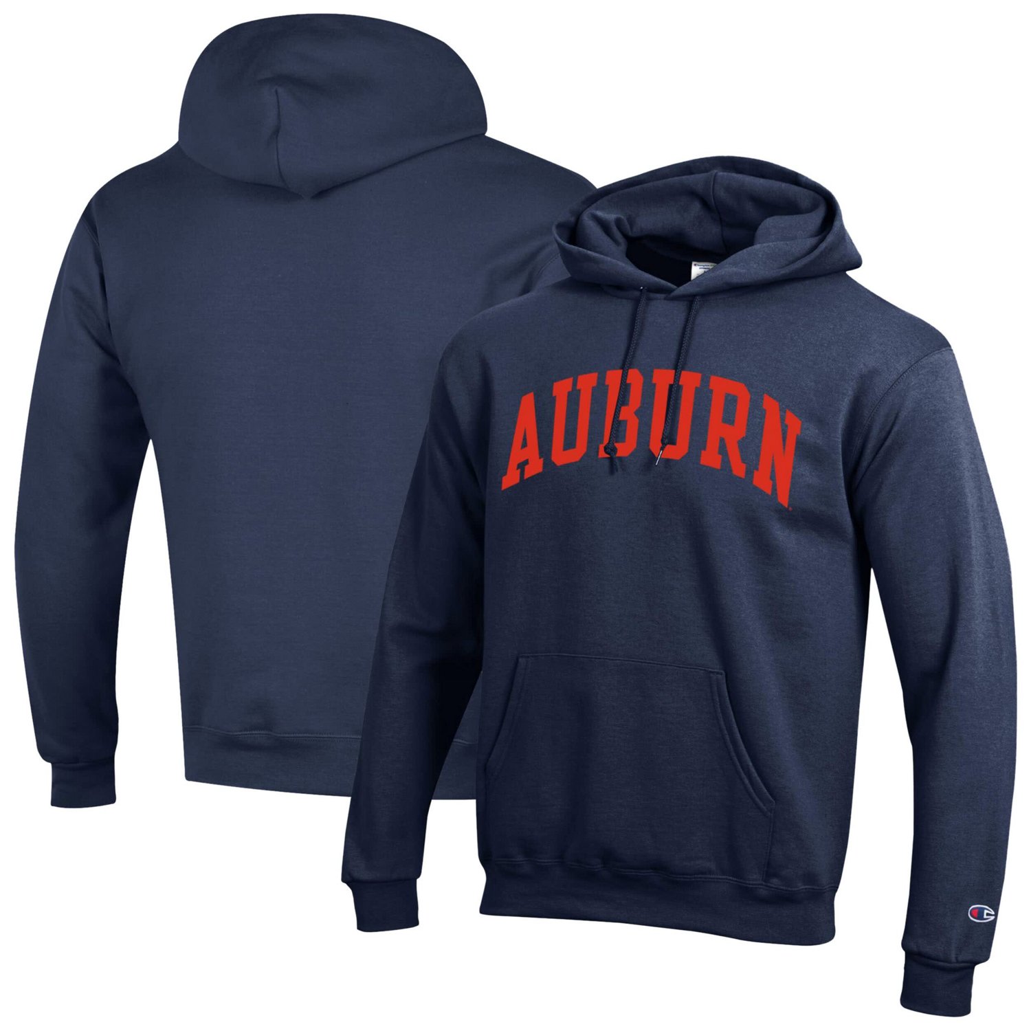 Champion Auburn Tigers Basic Arch Fleece Pullover Hoodie