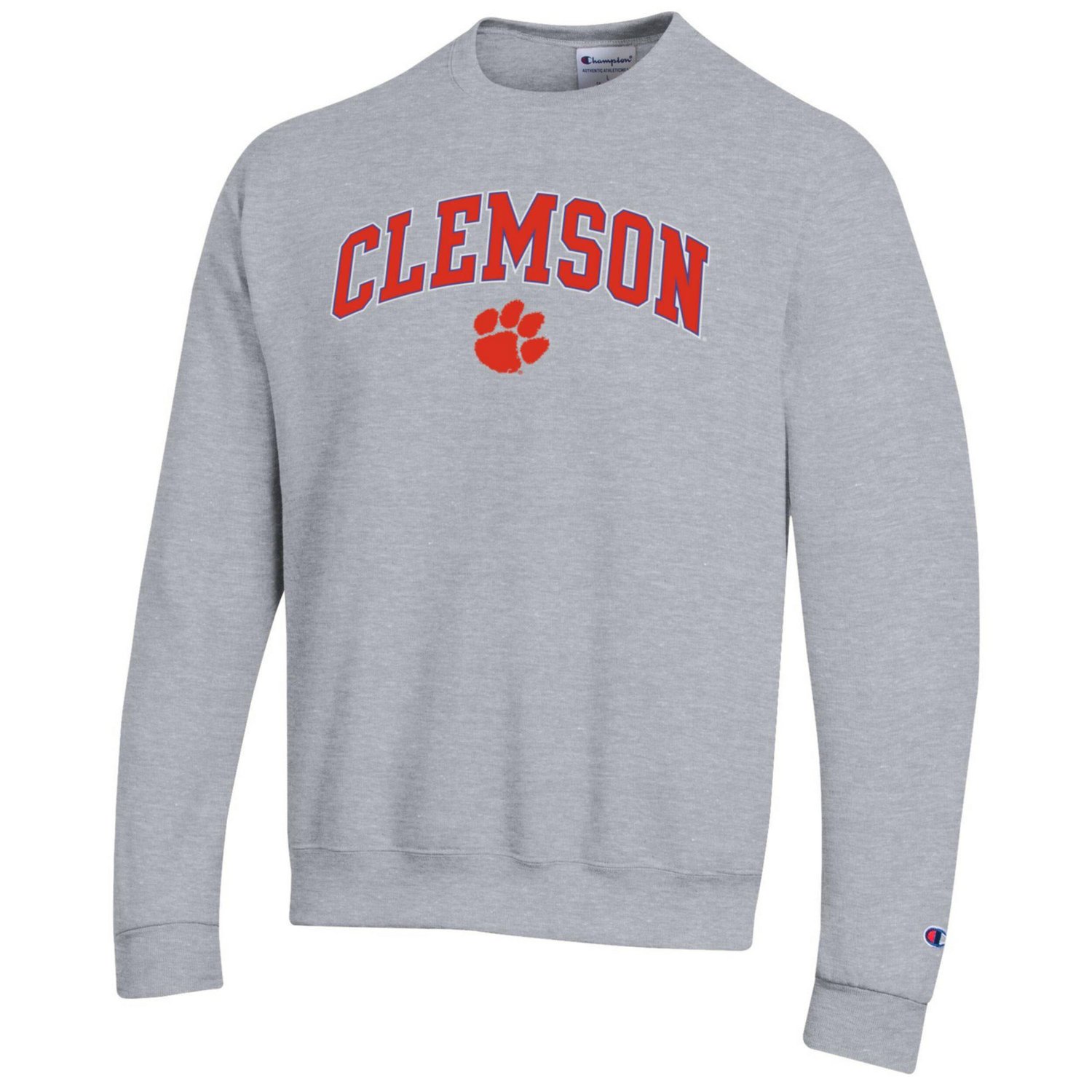Champion Clemson Tigers Arch Over Logo Pullover Sweatshirt - view number 2