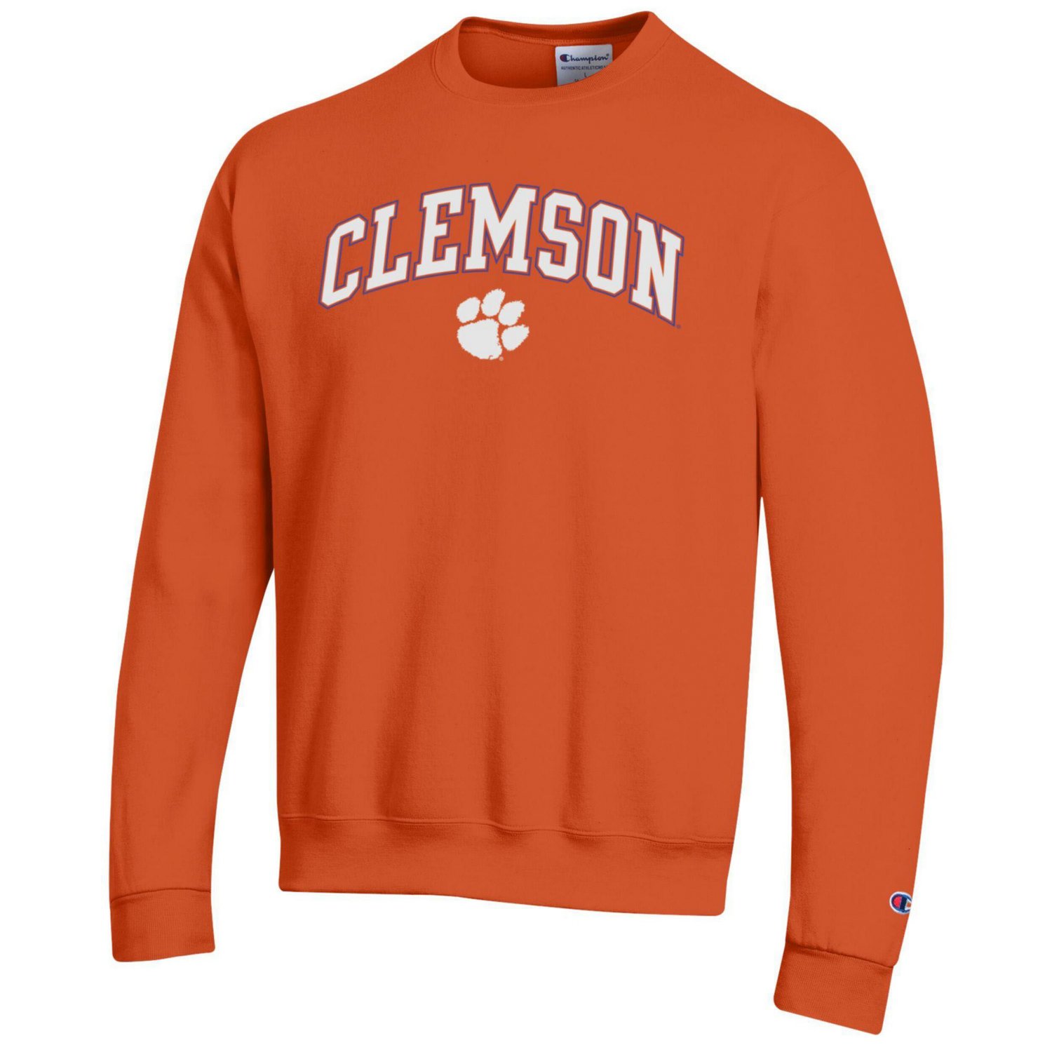 Champion Clemson Tigers Arch Over Logo Pullover Sweatshirt - view number 2