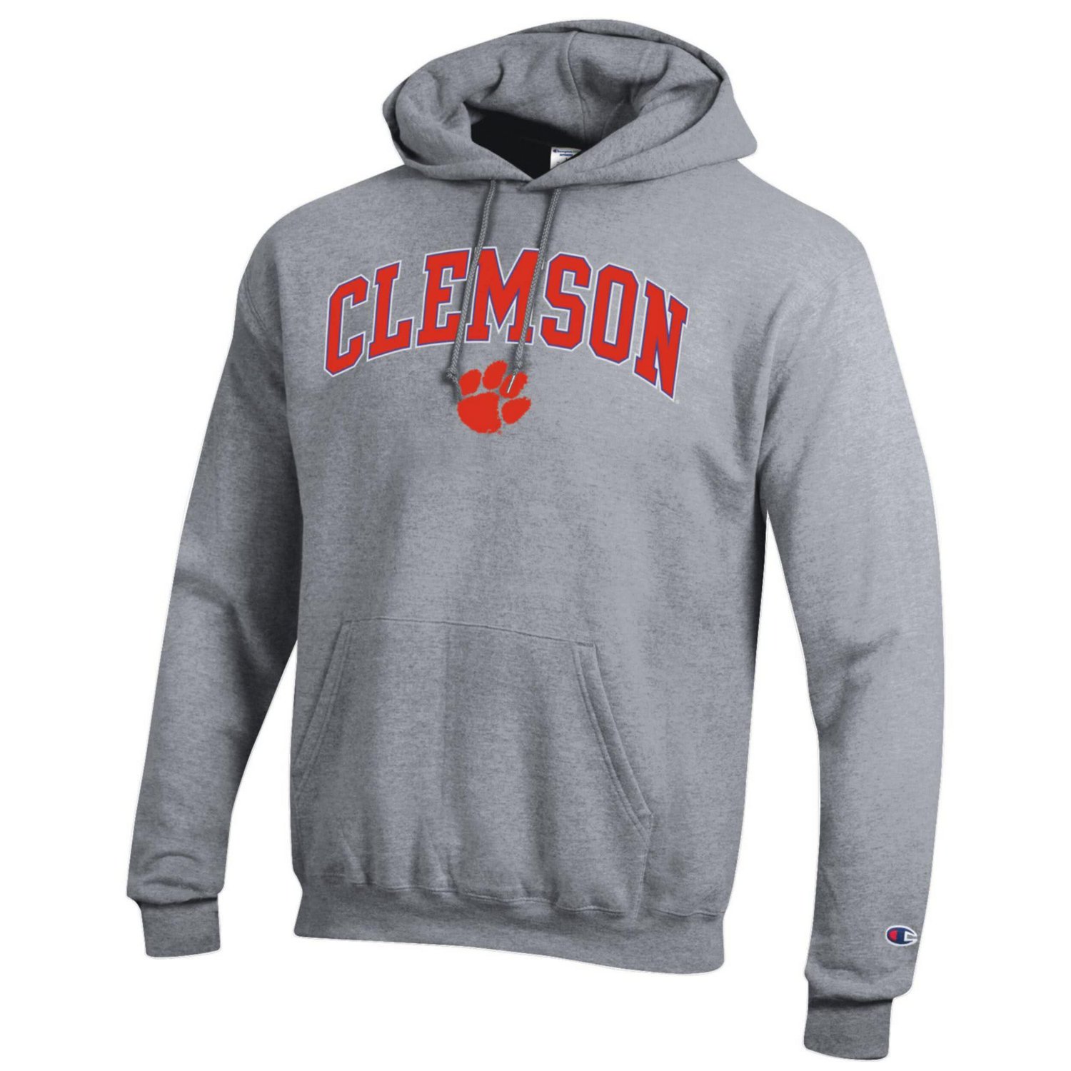 Champion Clemson Tigers Arched Logo Fleece Pullover Hoodie - view number 2
