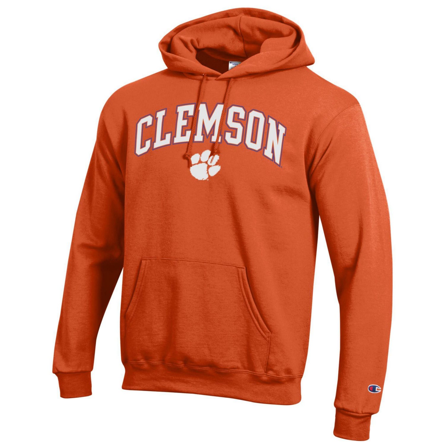 Champion Clemson Tigers Arched Logo Fleece Pullover Hoodie - view number 2