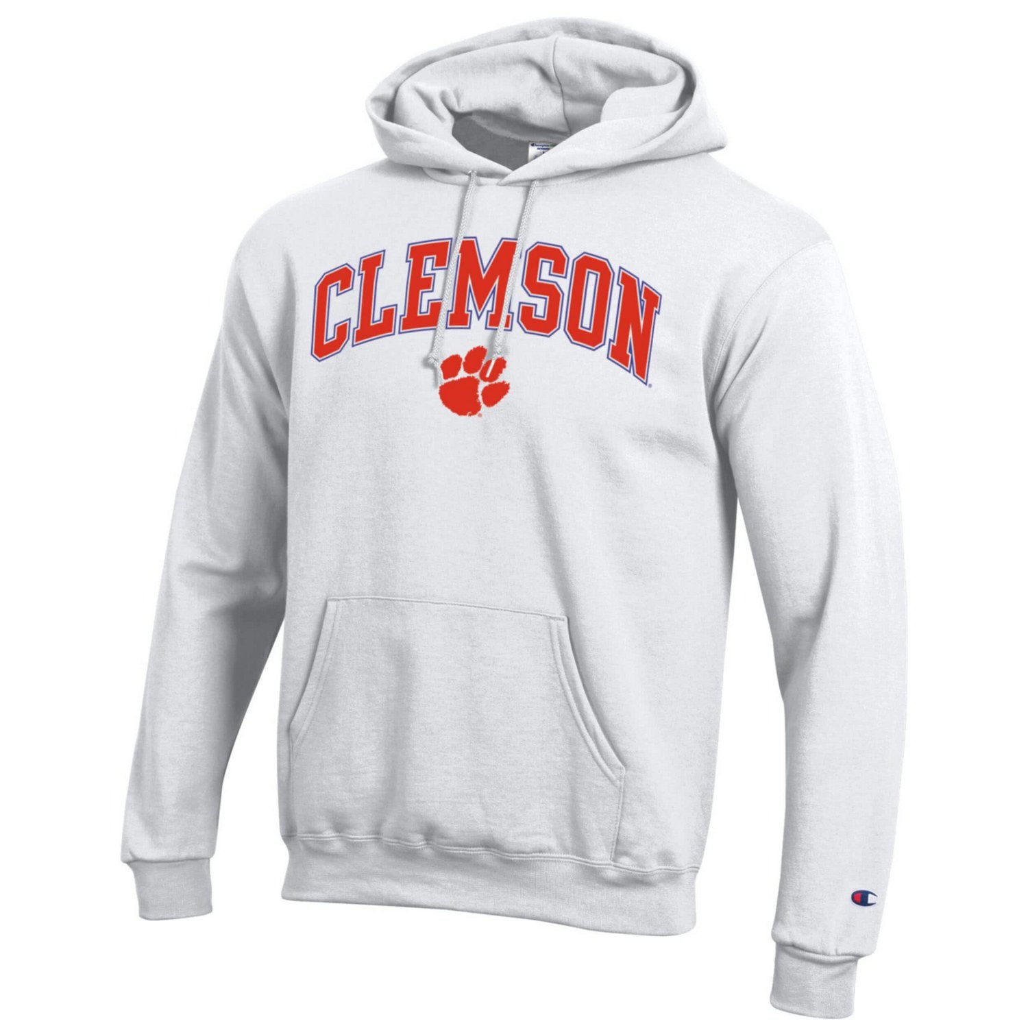 Champion Clemson Tigers Arched Logo Fleece Pullover Hoodie - view number 2
