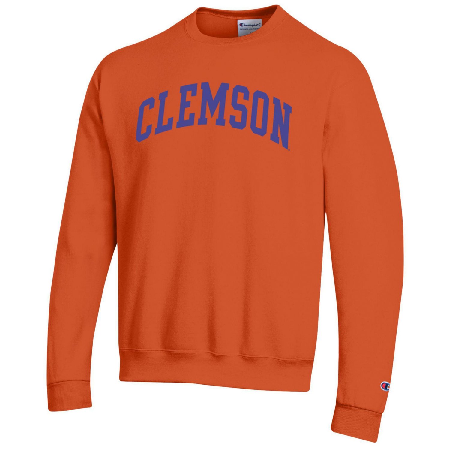 Champion Clemson Tigers Basic Arch Fleece Pullover Sweatshirt - view number 2