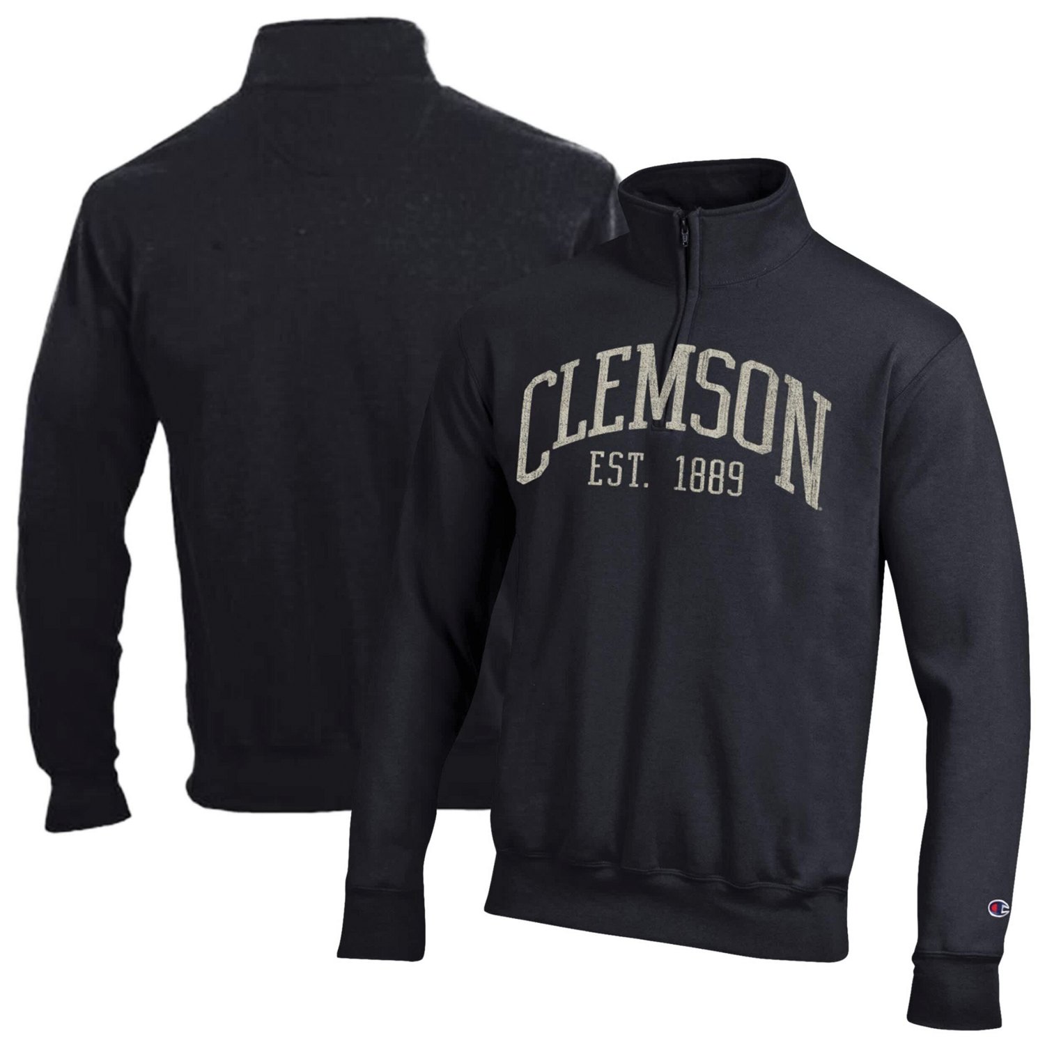 Champion Clemson Tigers Powerblend Quarter-Zip Pullover