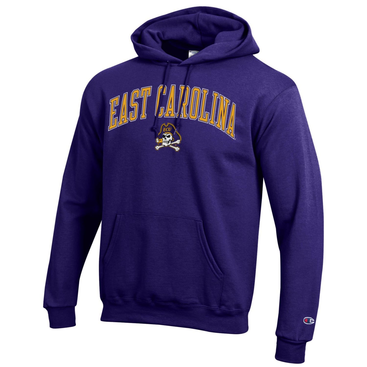 Champion ECU Pirates Arch Over Logo Pullover Hoodie - view number 2