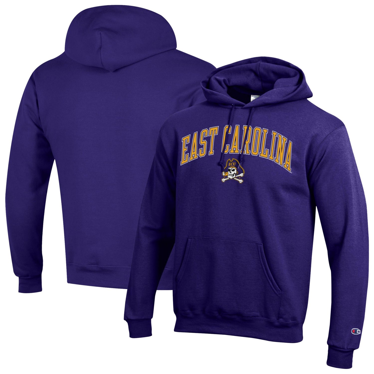Champion ECU Pirates Arch Over Logo Pullover Hoodie - view number 1