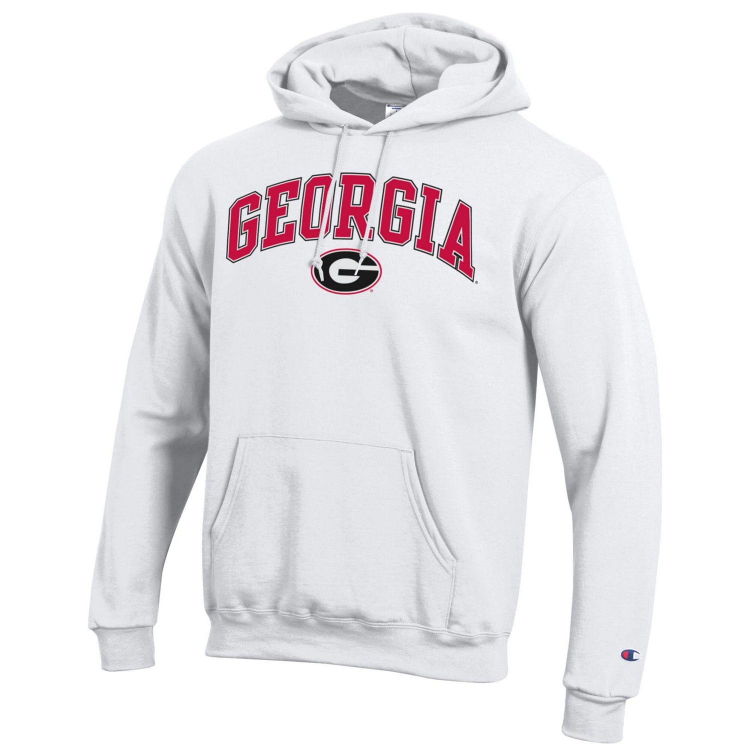 Champion Georgia Bulldogs Arched Logo Fleece Pullover Hoodie - view number 2