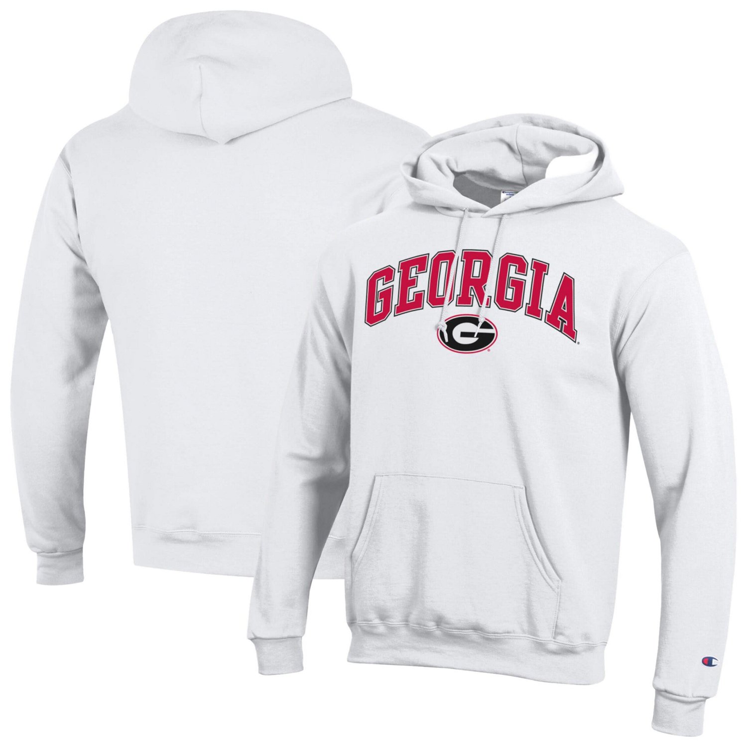 Champion Georgia Bulldogs Arched Logo Fleece Pullover Hoodie - view number 1