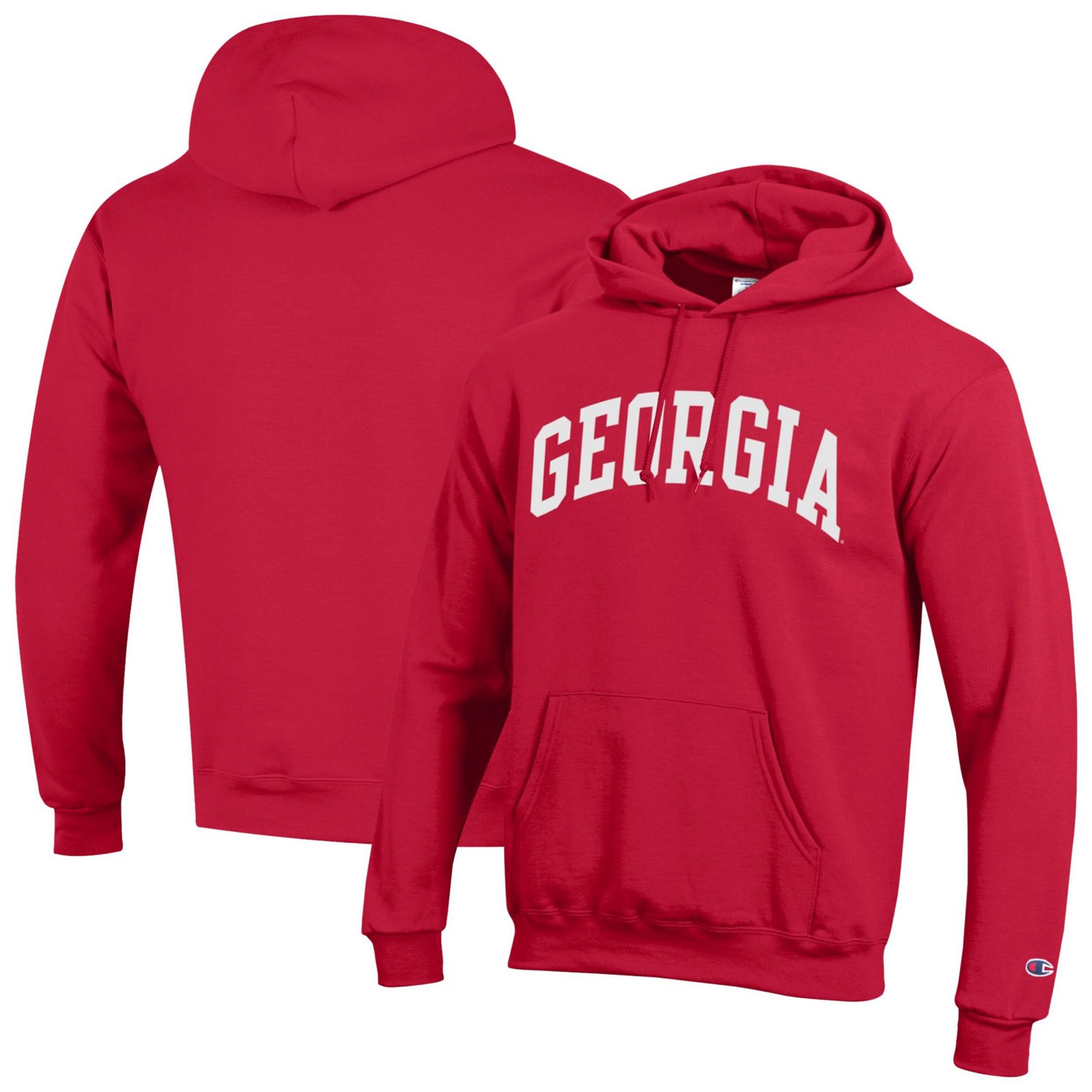 Champion Georgia Bulldogs Basic Arch Fleece Pullover Hoodie