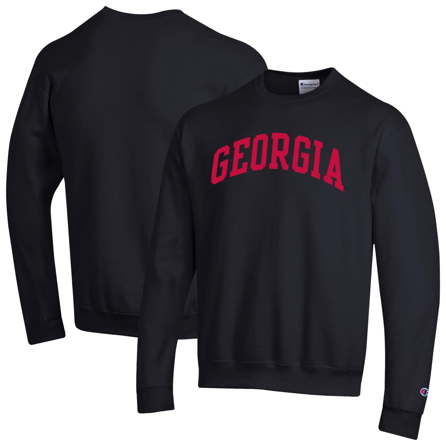 Champion Georgia Bulldogs Basic Arch Fleece Pullover Sweatshirt                                                                 