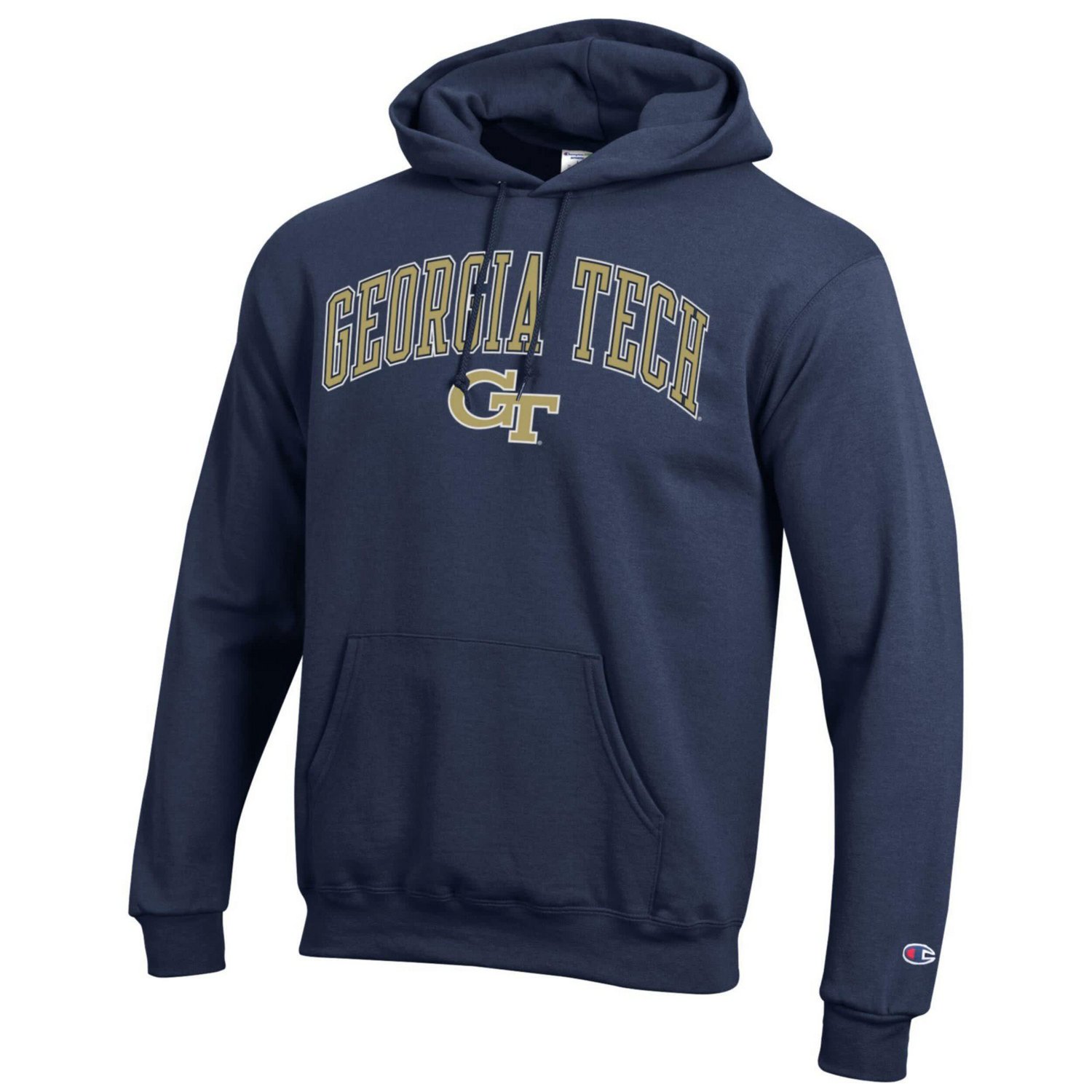 Champion Georgia Tech Yellow Jackets Arch Over Logo Pullover Hoodie - view number 2