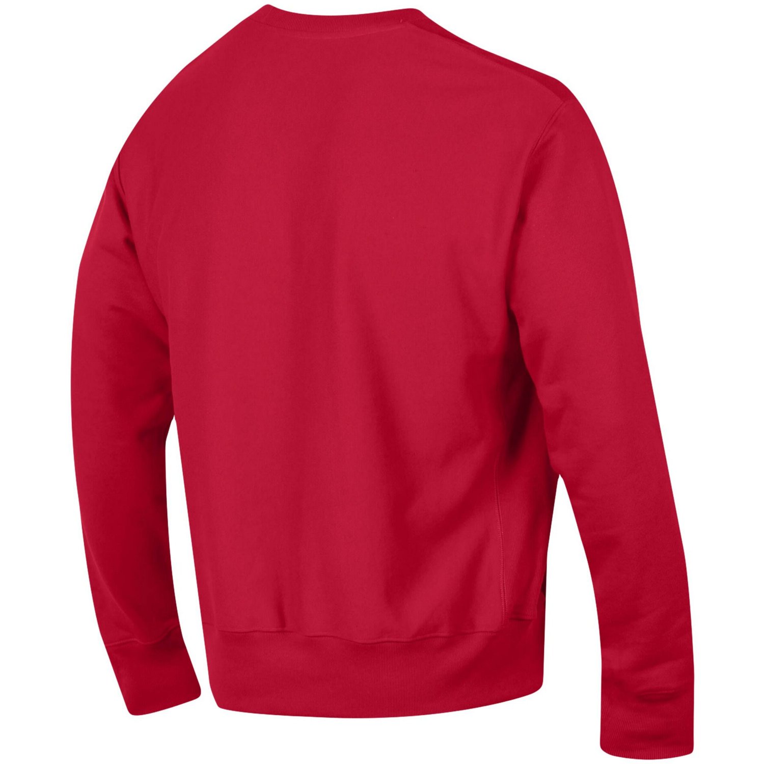 Champion Heathered Gray Louisville Cardinals Arch Reverse Weave Pullover Sweatshirt                                              - view number 3