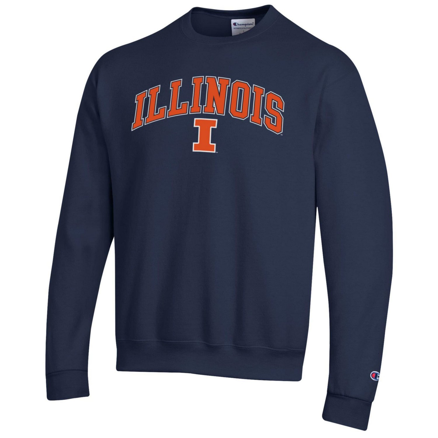 Champion Illinois Fighting Illini Arch Over Logo Pullover Sweatshirt - view number 2