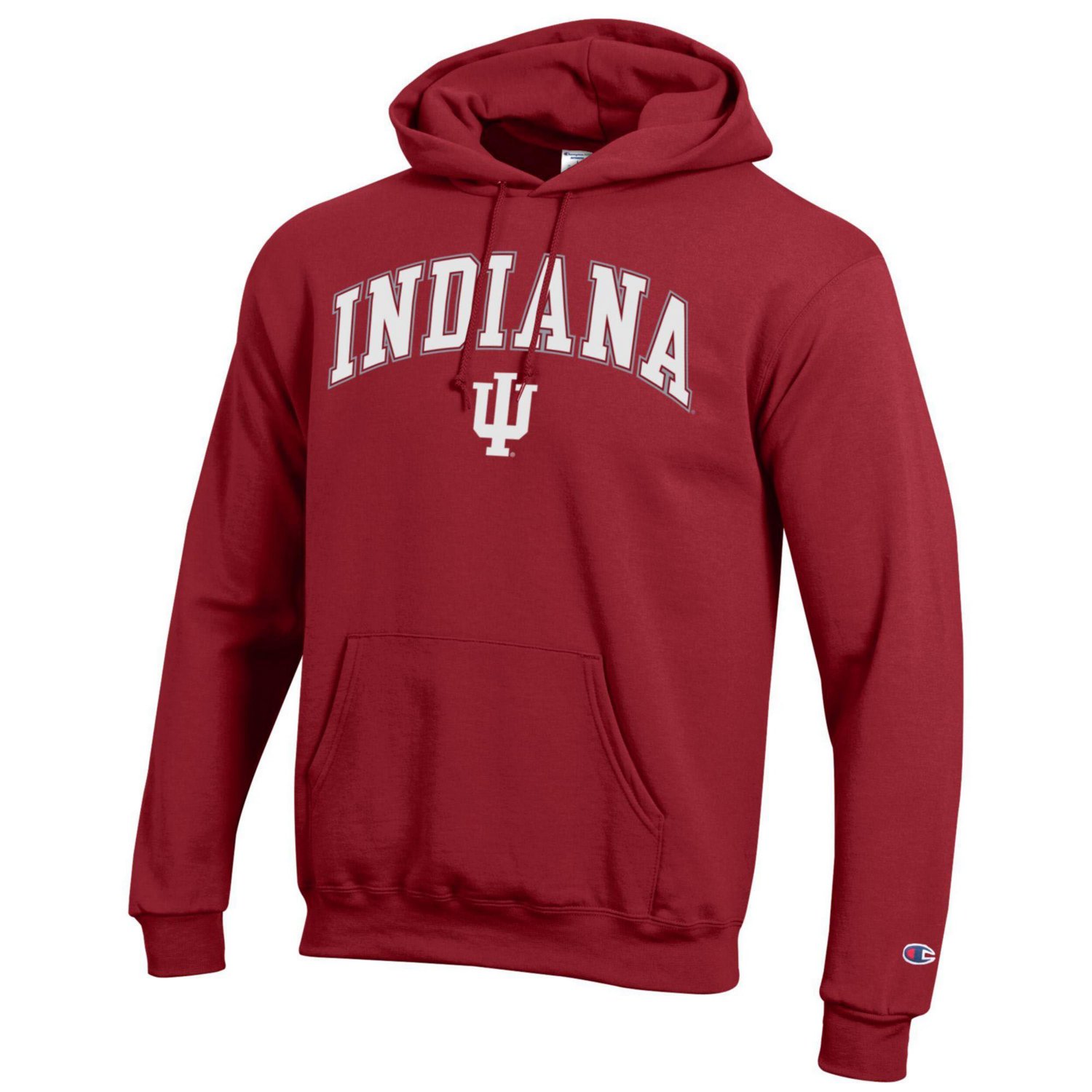 Champion Indiana Hoosiers Arched Logo Fleece Pullover Hoodie - view number 2